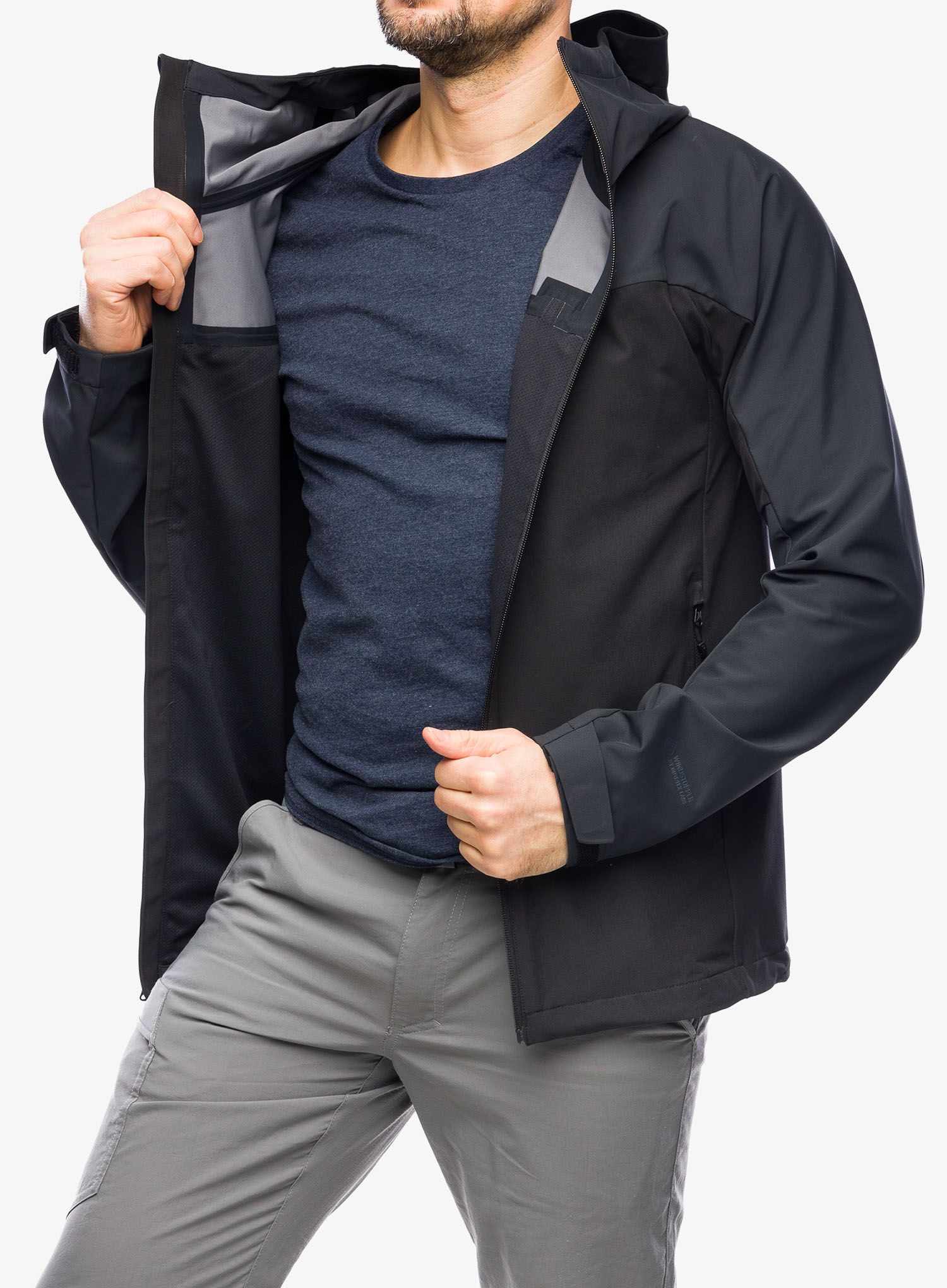 Softshell jakna Marmot ROM GORE-TEX Infinium Hoody - black