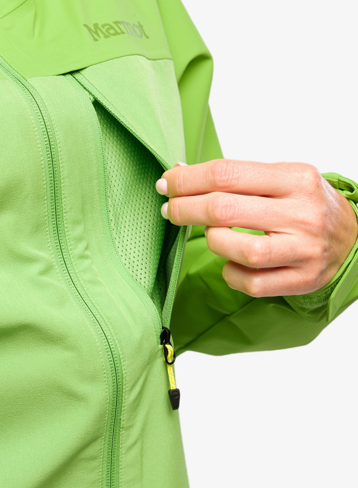 Ženska softshell jakna Marmot ROM Hoody - kiwi