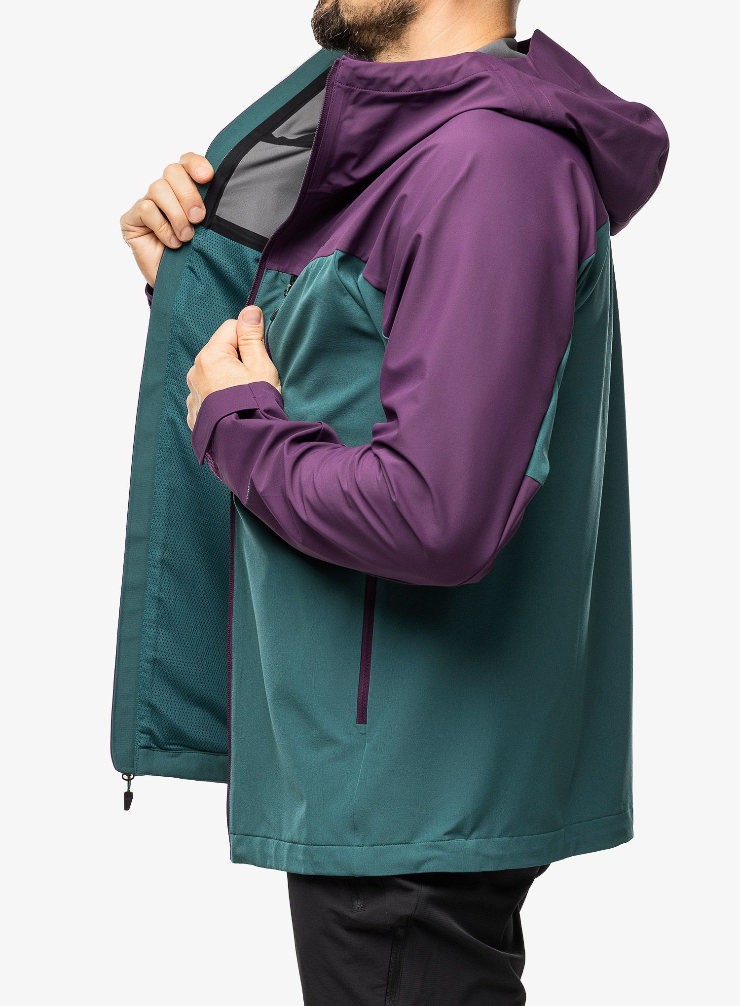 Softshell jakna Marmot ROM GORE-TEX Infinium Hoody - purple fig/dark jungle