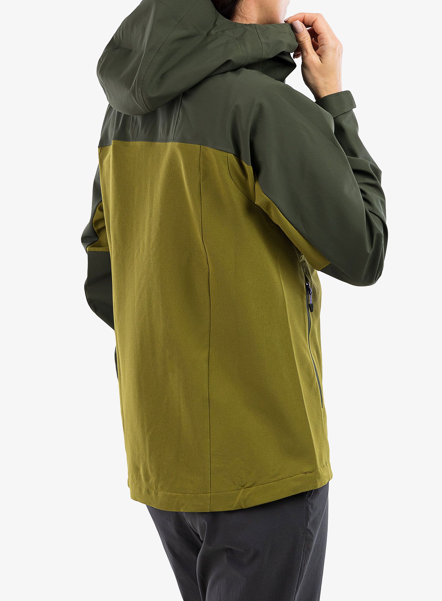 Ženska softshell jakna Marmot ROM Hoody - nori/military green