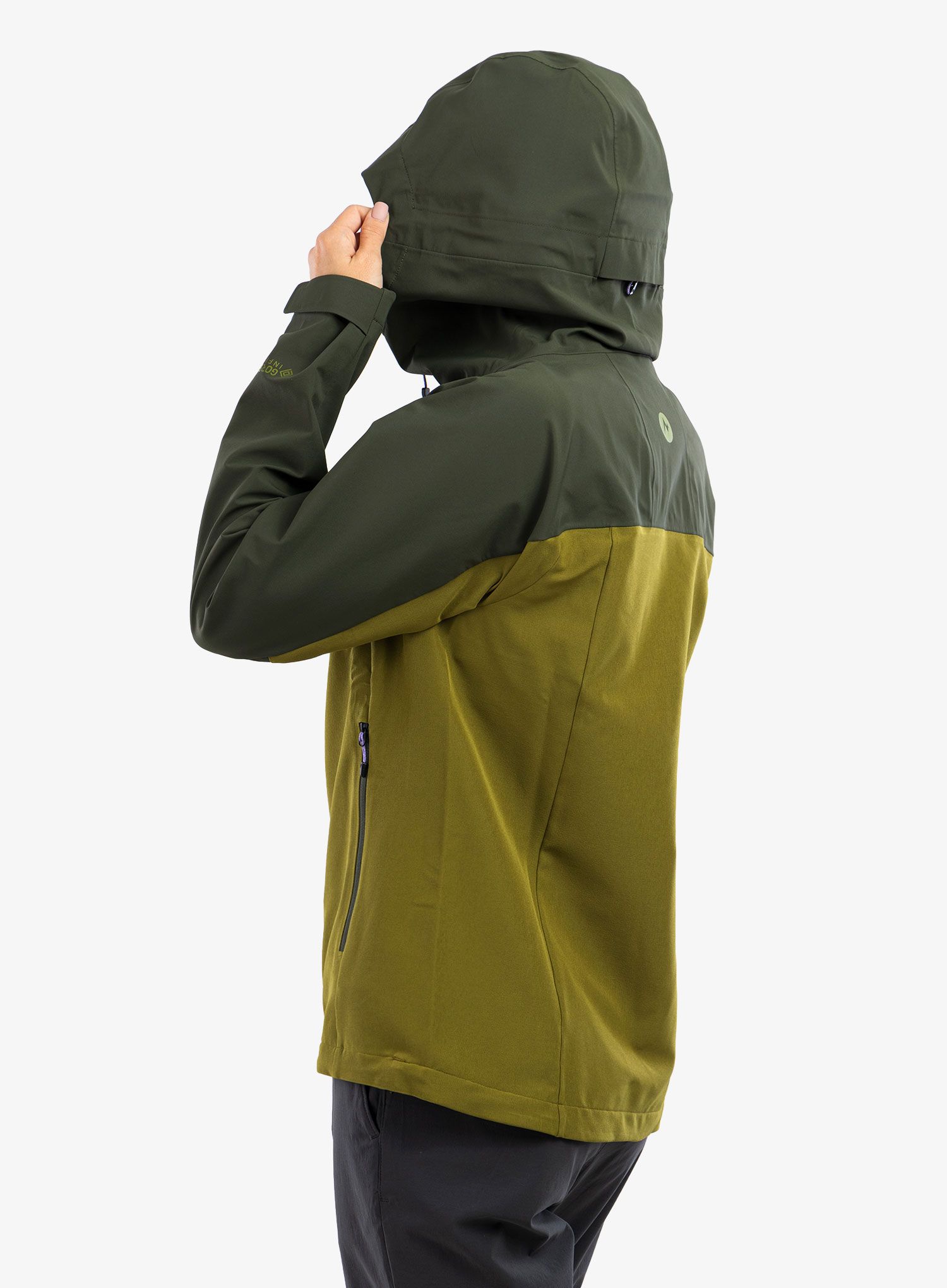 Ženska softshell jakna Marmot ROM Hoody - nori/military green