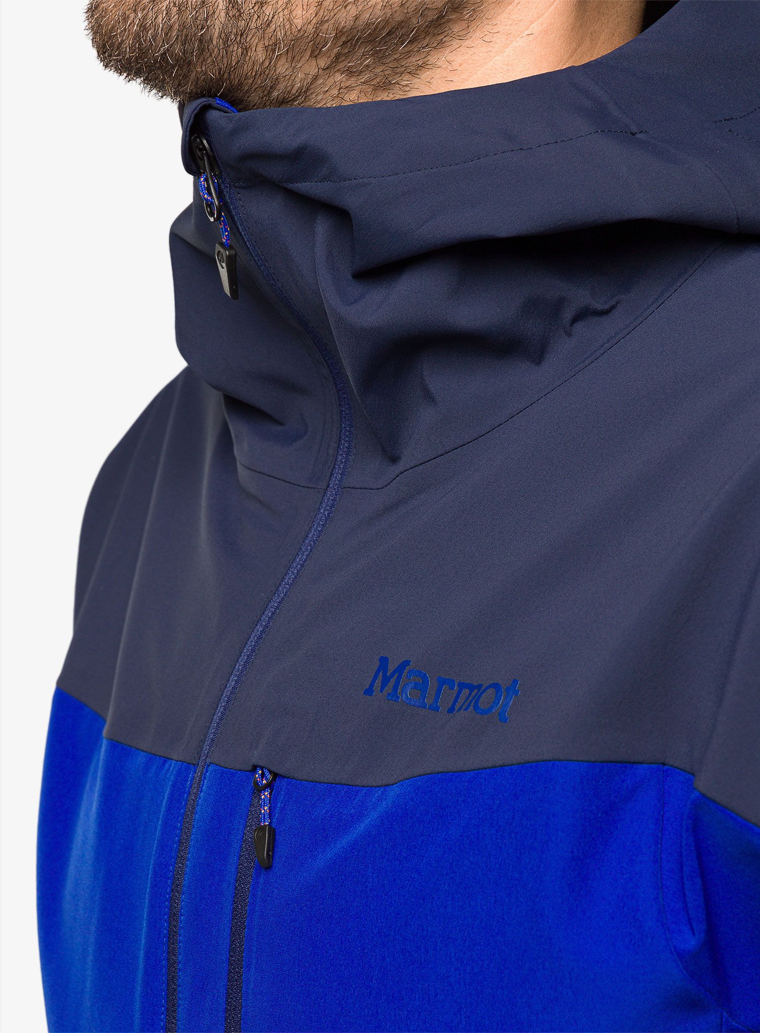 Softshell jakna Marmot ROM Hoody - dark azure/arctic navy