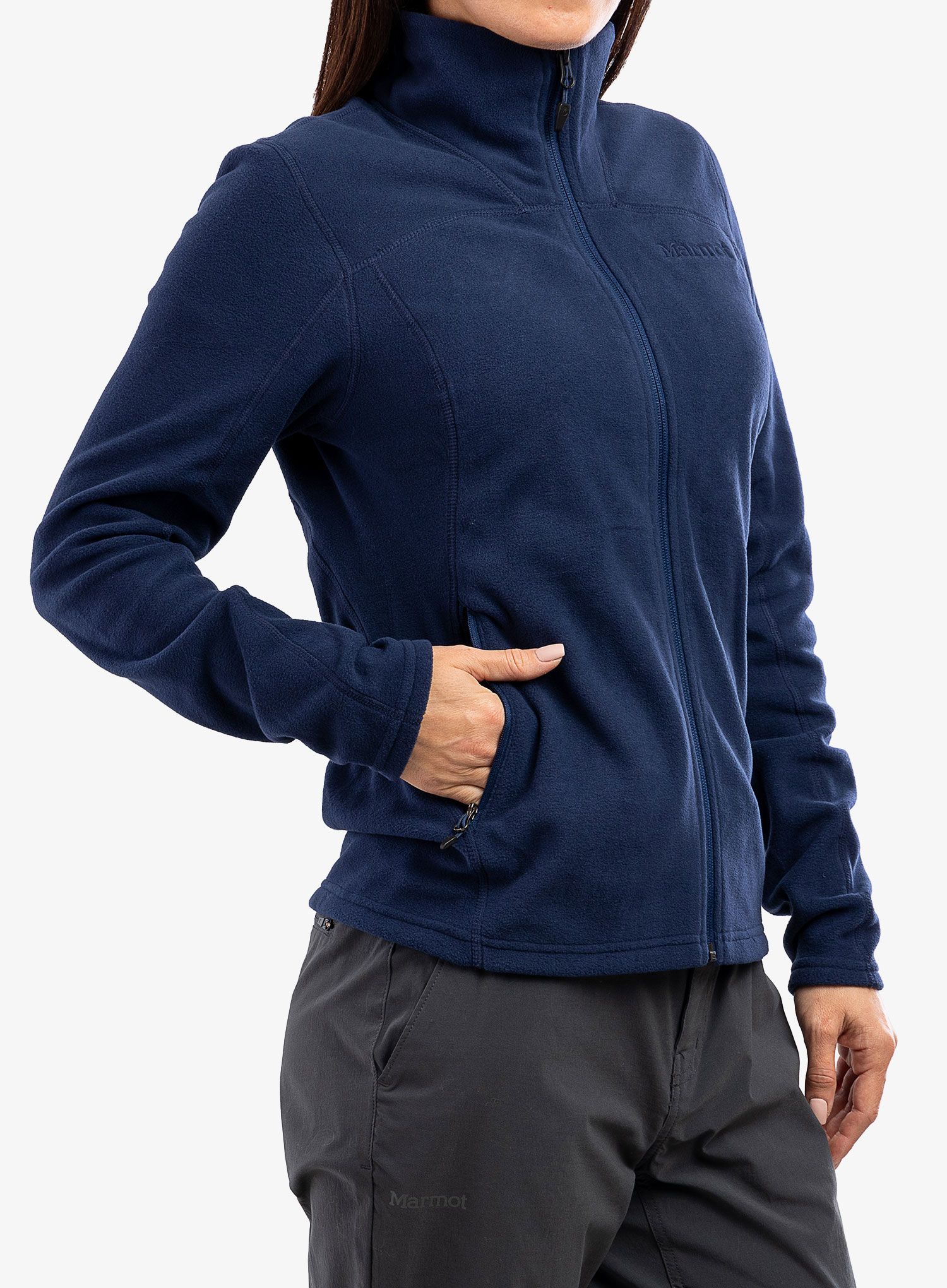 Ženska jopica z zadrgo Marmot Reactor Polartec Jacket - arctic navy 