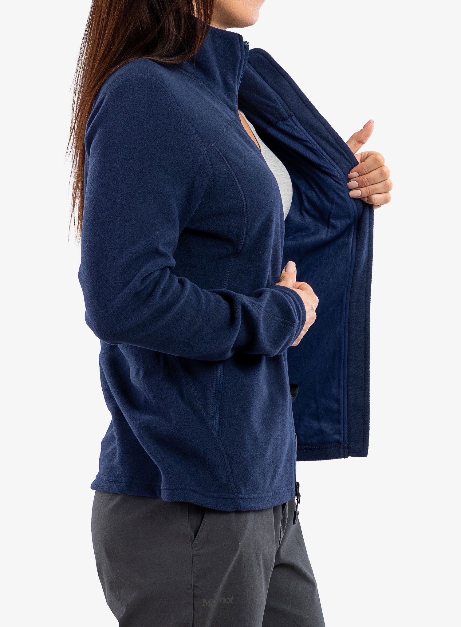 Ženska jopica z zadrgo Marmot Reactor Polartec Jacket - arctic navy 