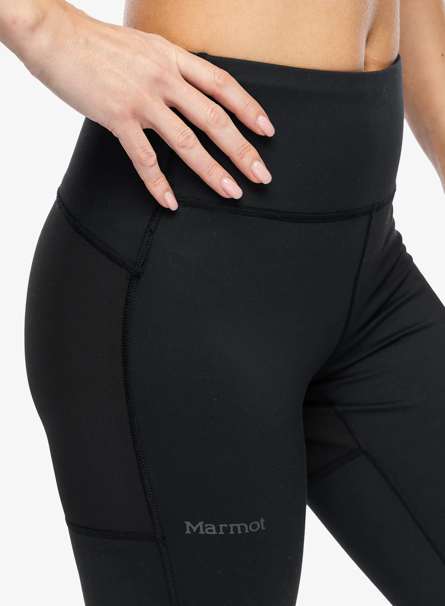 Ženske pajkice Marmot Rock Haven Hybrid Tight - black