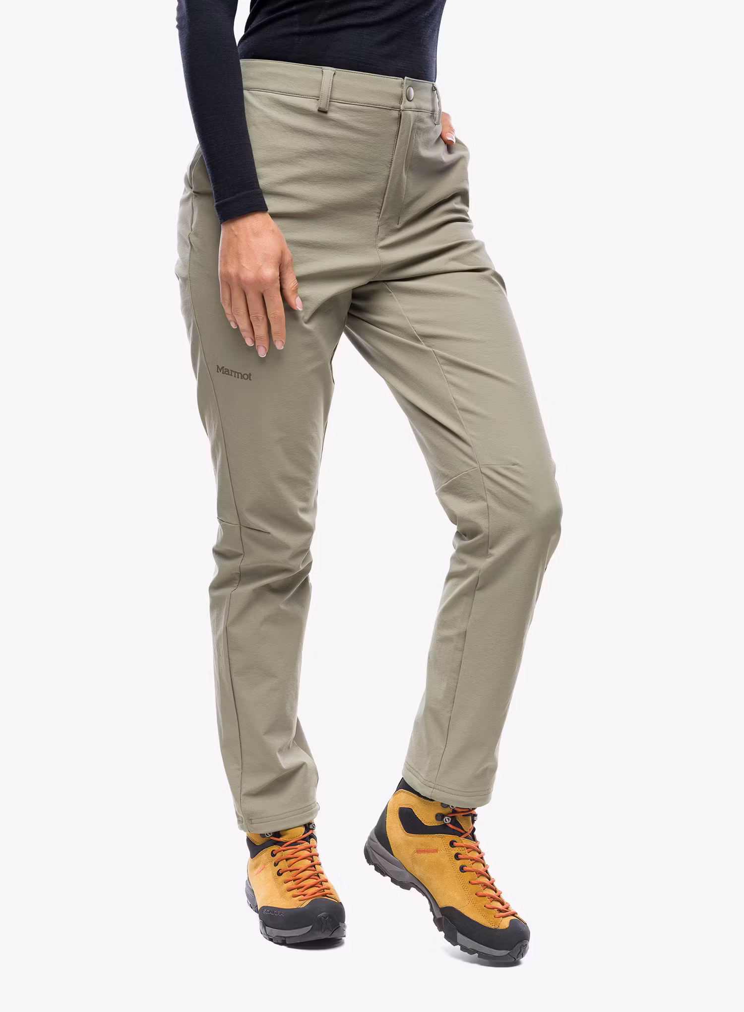 Ženske pohodniške hlače Marmot Scree Pant - vetiver