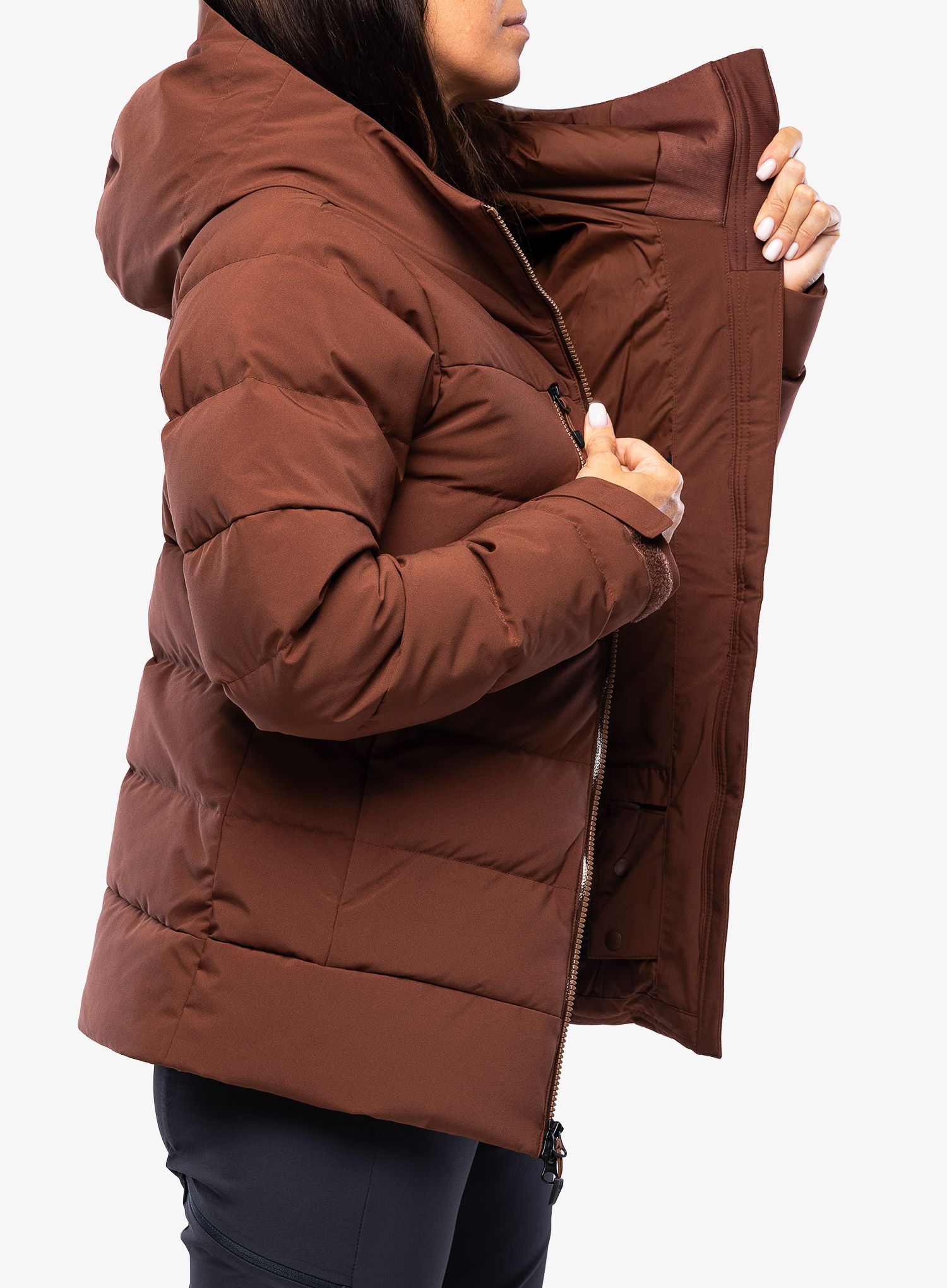 Ženska smučarska jakna Marmot Slingshot Jacket - chocolate