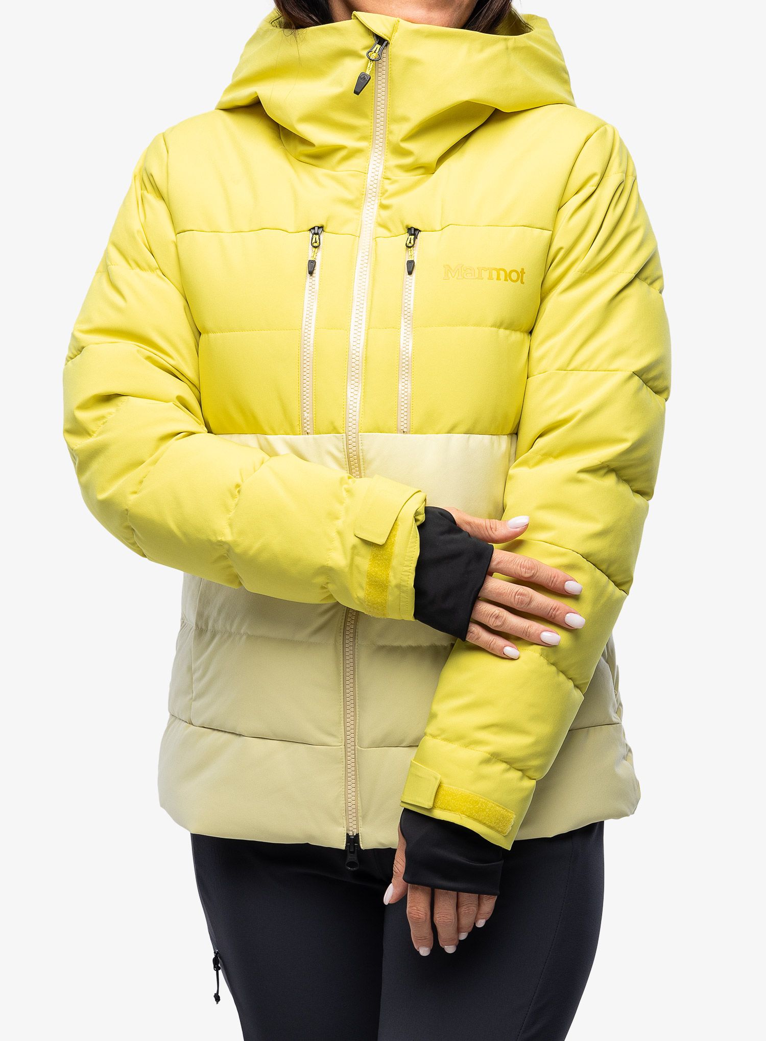 Ženska puhovka Marmot Slingshot Jacket - limelight/wheat