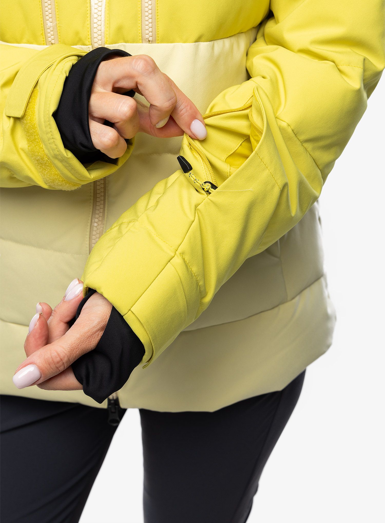 Ženska puhovka Marmot Slingshot Jacket - limelight/wheat