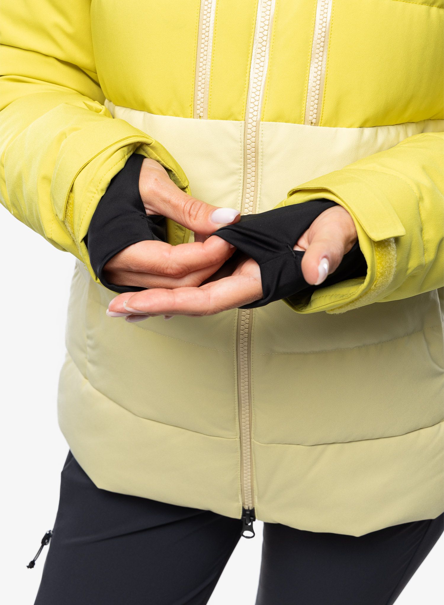 Ženska puhovka Marmot Slingshot Jacket - limelight/wheat