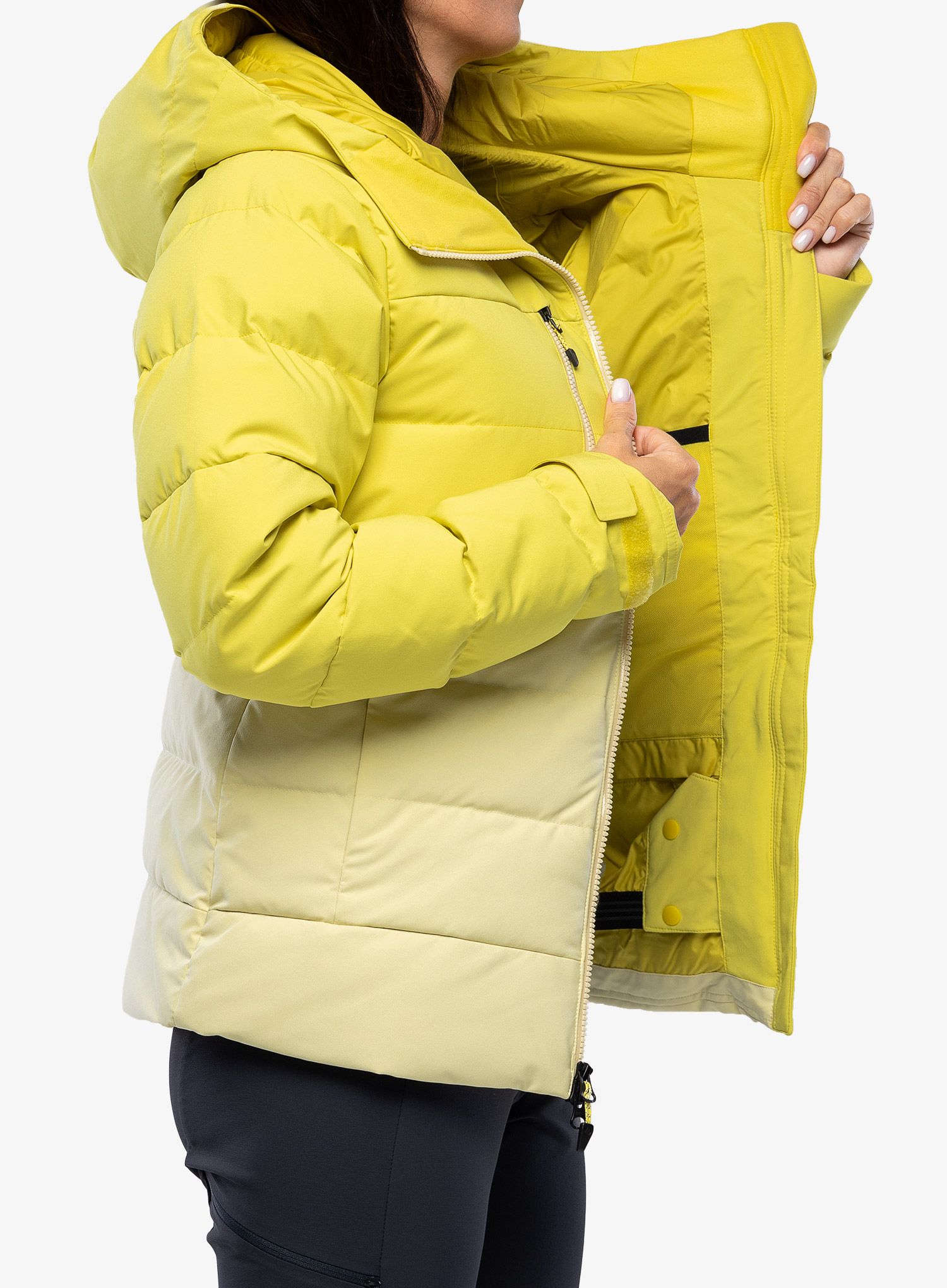 Ženska puhovka Marmot Slingshot Jacket - limelight/wheat