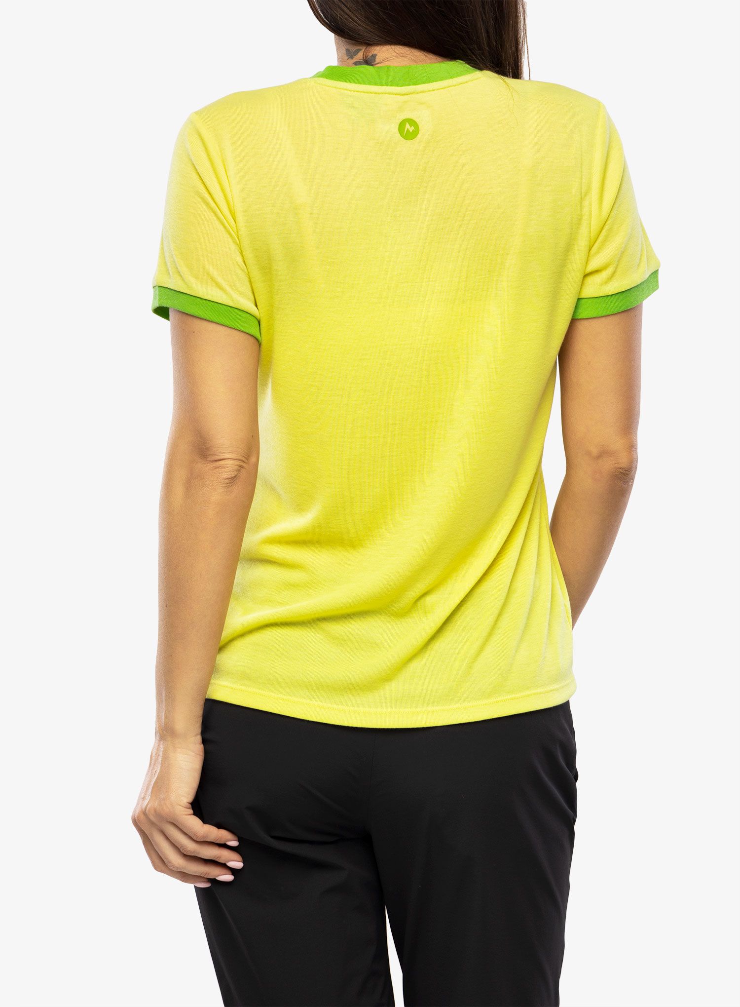Ženska športna majica Marmot Switchback SS - light yellow/kiwi