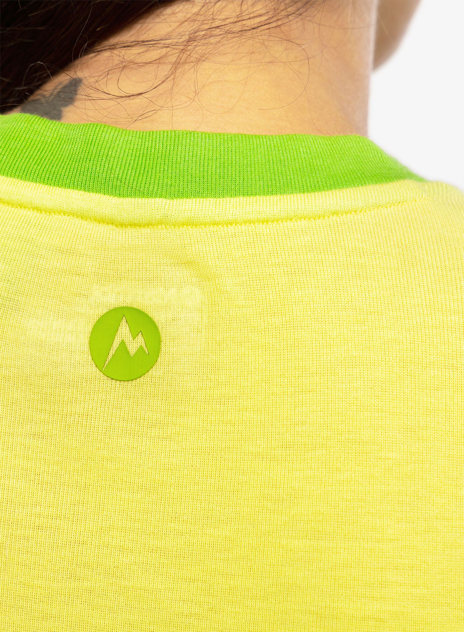 Ženska športna majica Marmot Switchback SS - light yellow/kiwi