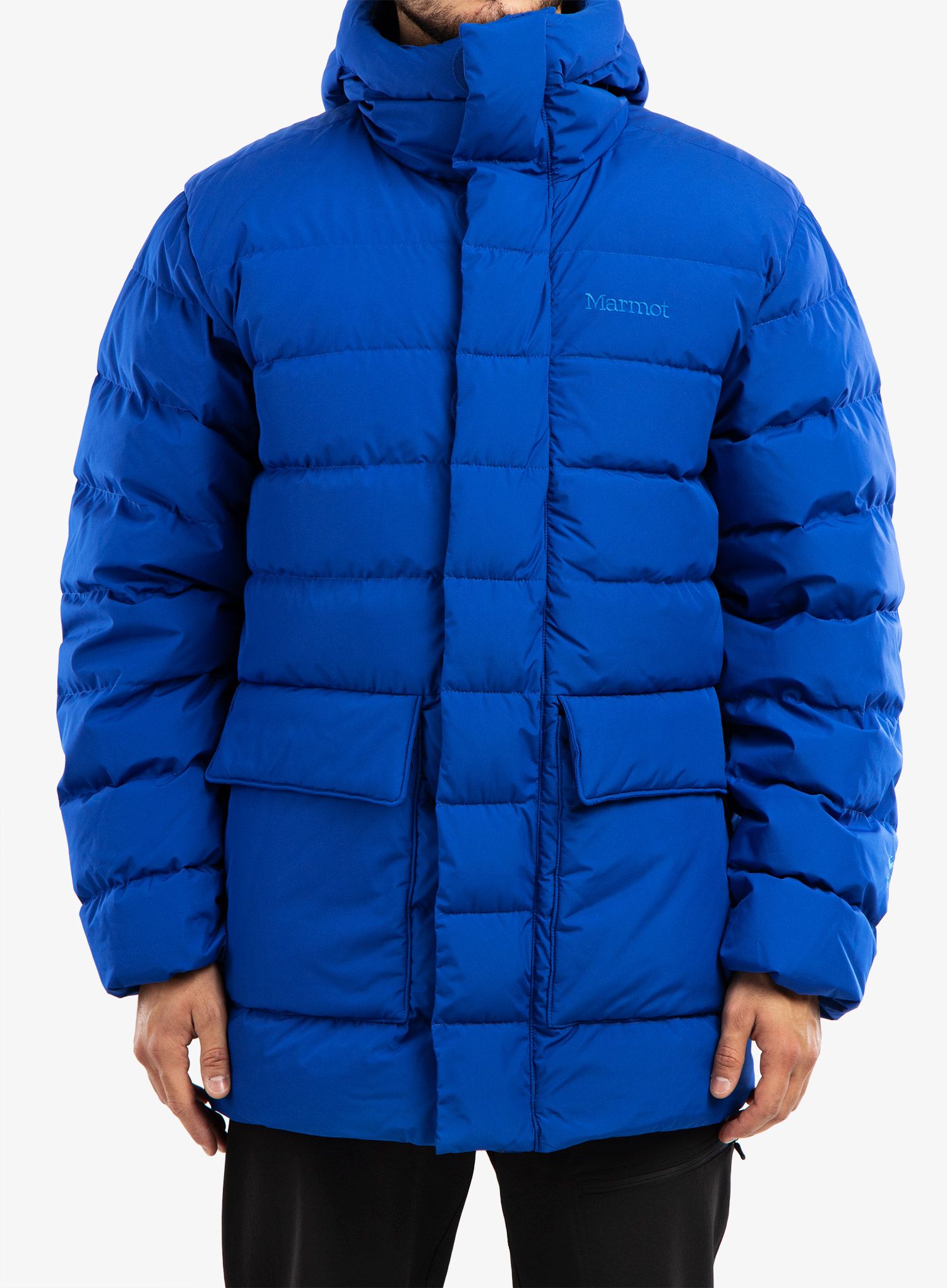 Puhast plašč Marmot WarmCube GORE-TEX Golden Mantle Jacket - dark azure