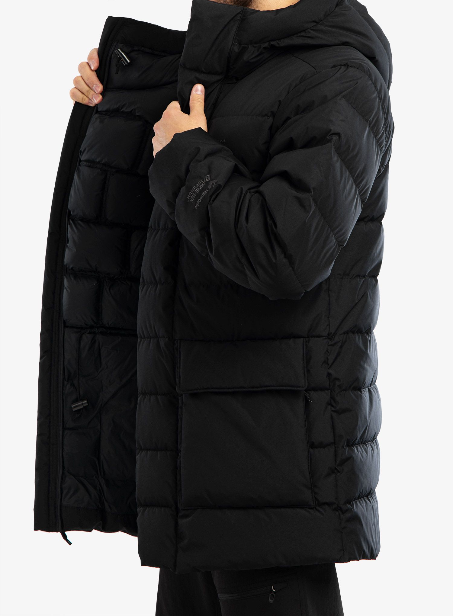 Puhast plašč Marmot WarmCube GORE-TEX Golden Mantle Jacket - black