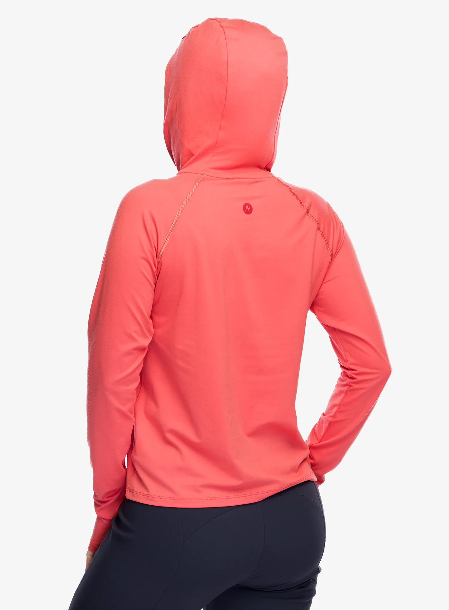 Ženska jopa s kapuco Marmot Windridge Hoody - grapefruit