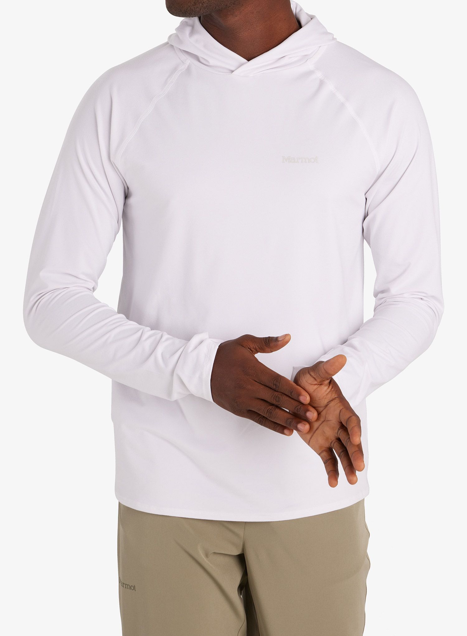 Jopica s kapuco Marmot Windridge Hoody - white