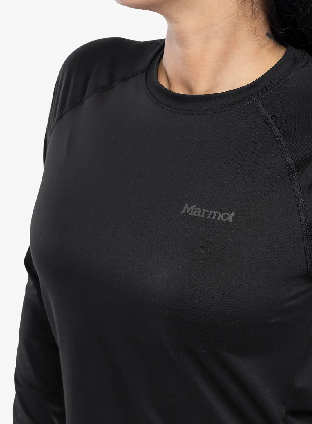 Ženska jopica brez kapuce Marmot Windridge LS - black