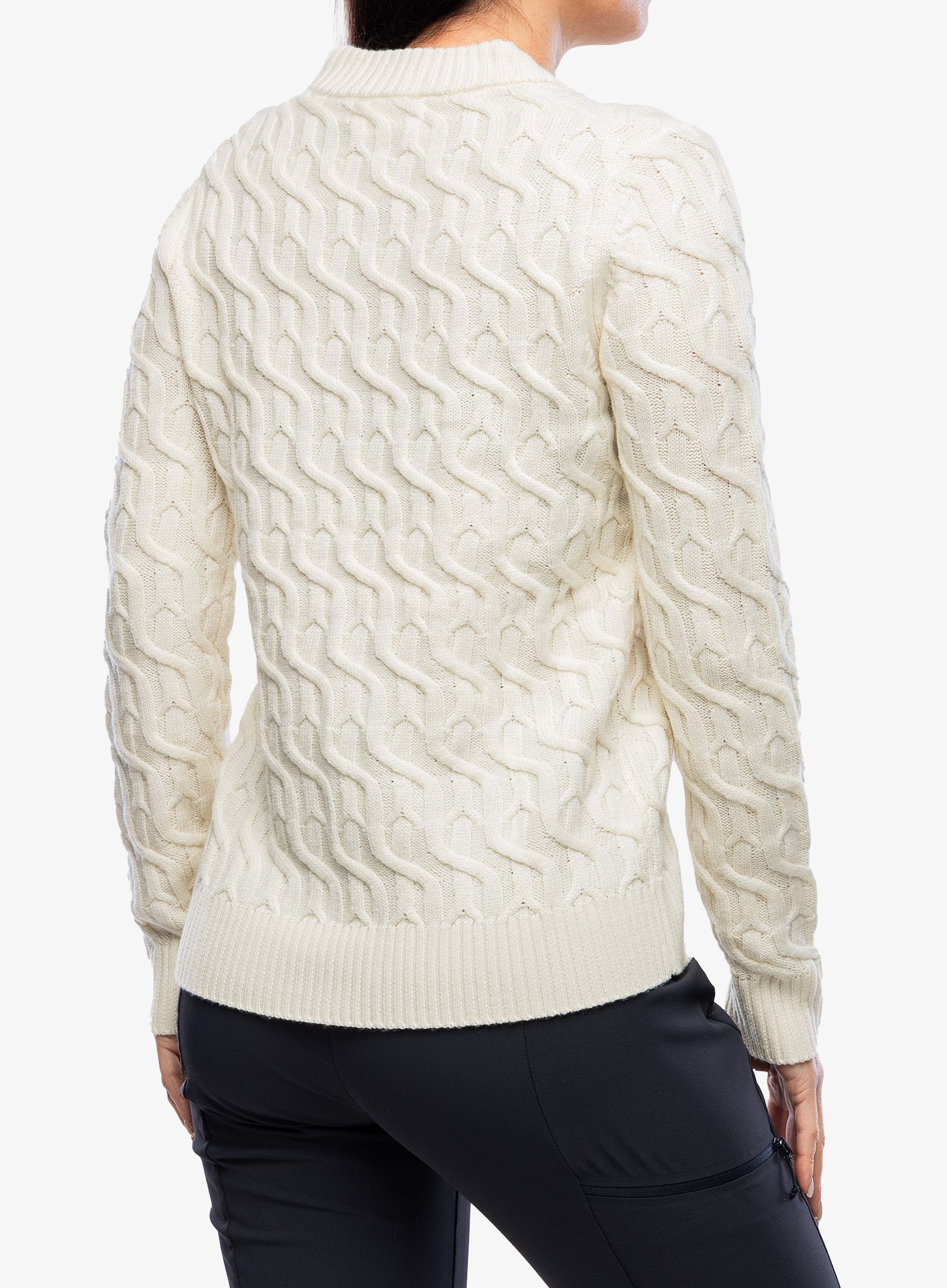 Ženski pulover Icebreaker Merino Cable Knit Crewe Sweater - undyed