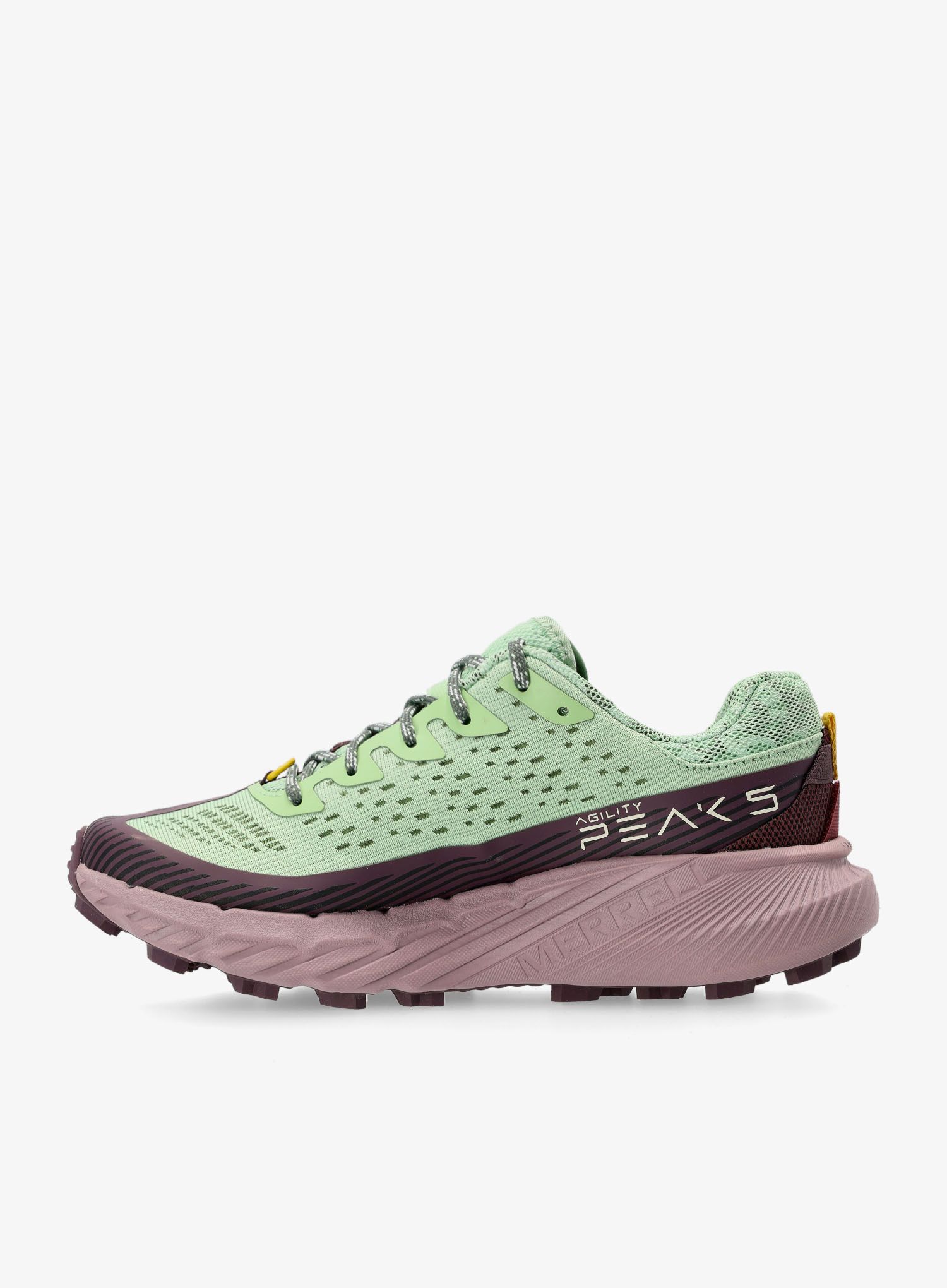 Ženski tekaški čevlji Merrell Agility Peak 5 - pear/burgundy