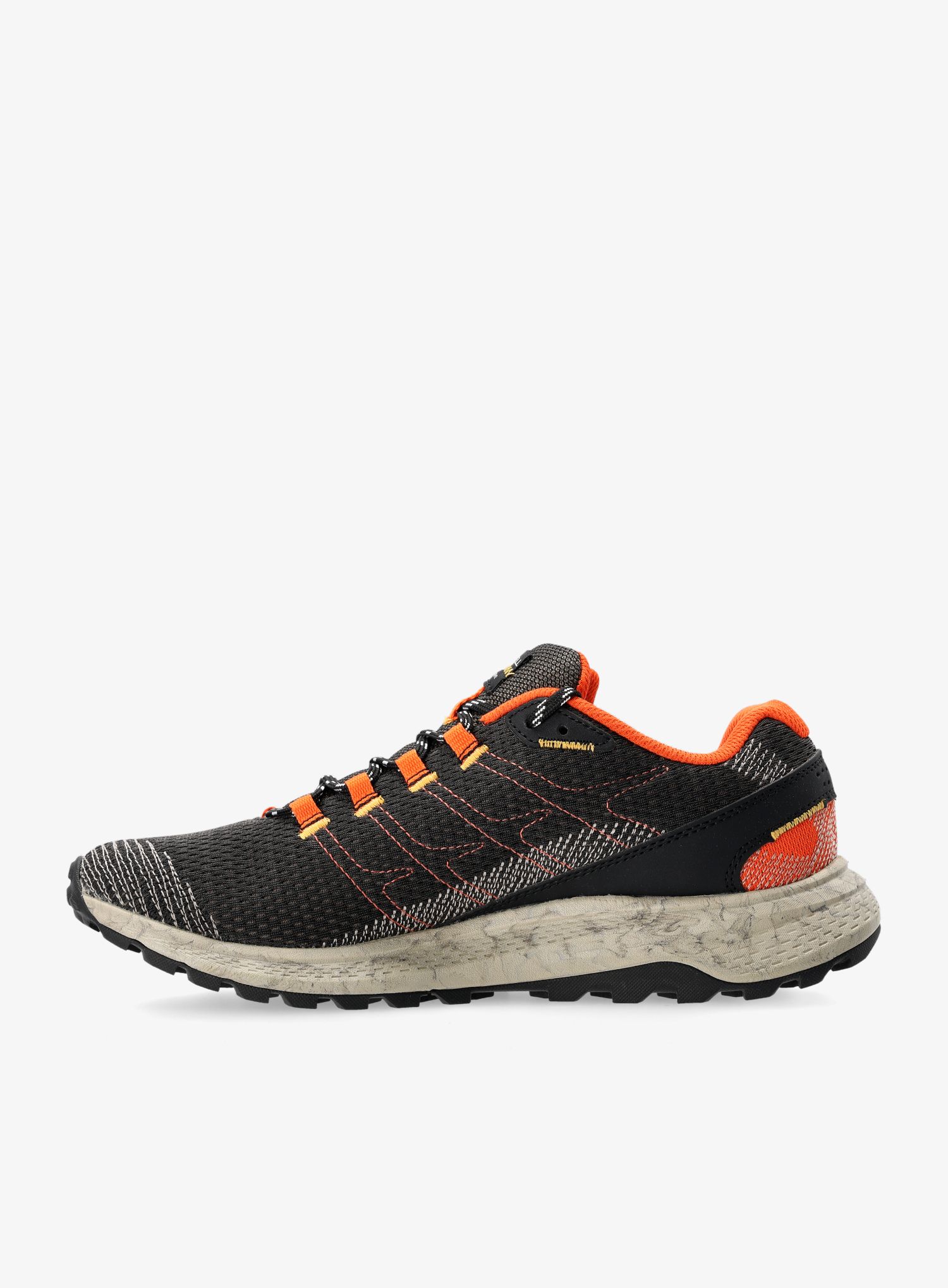 Moški tekaški čevlji Merrell Fly Strike - black/tangerine