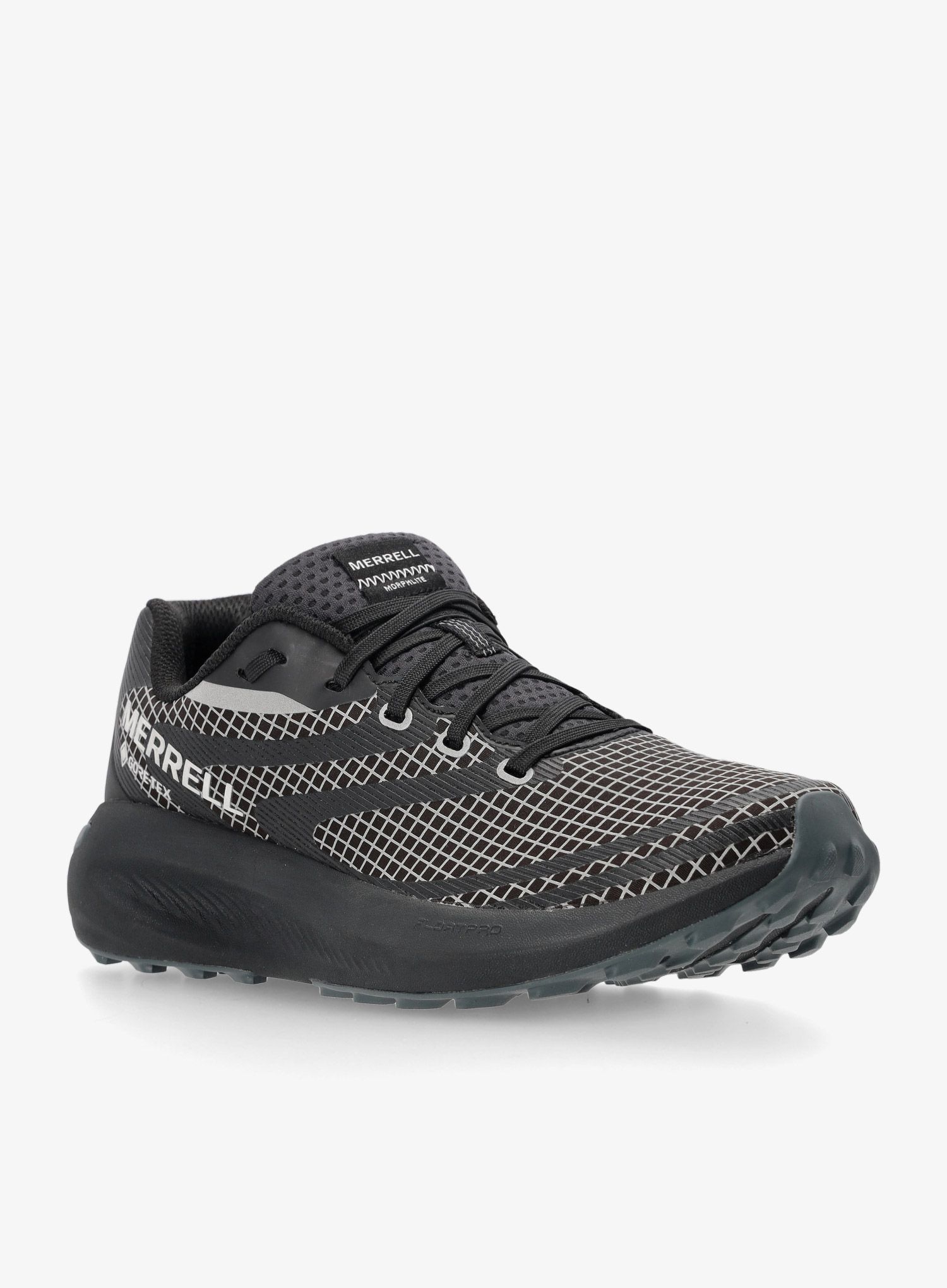 Ženski tekaški čevlji Merrell Morphlite Reflective GTX - black/reflective