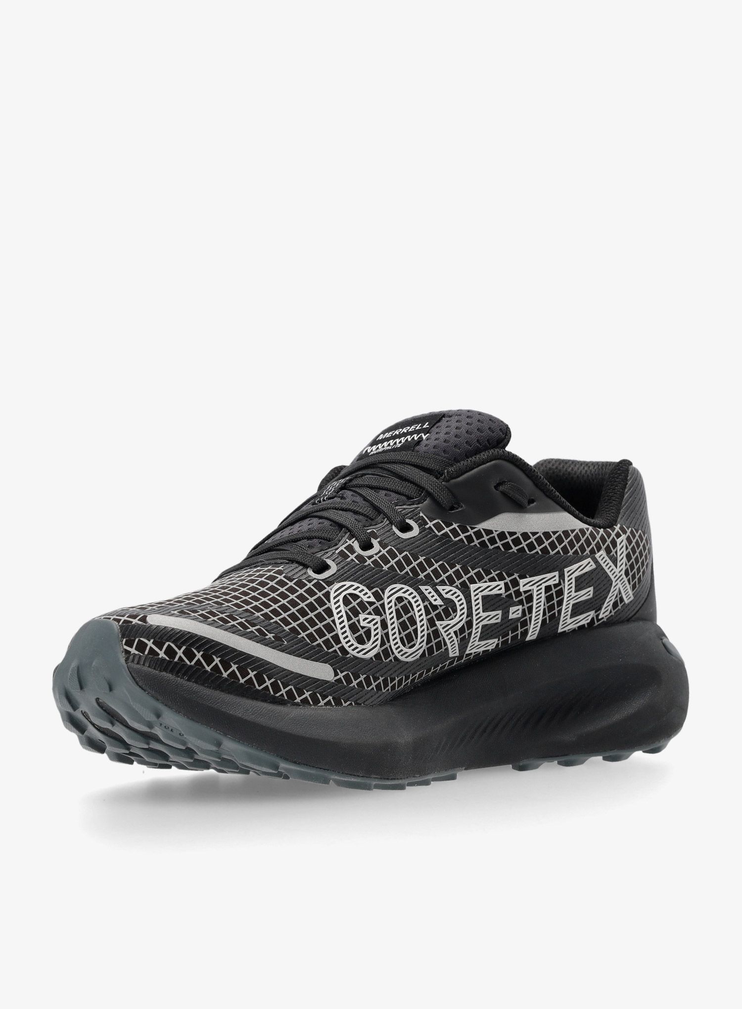 Ženski tekaški čevlji Merrell Morphlite Reflective GTX - black/reflective