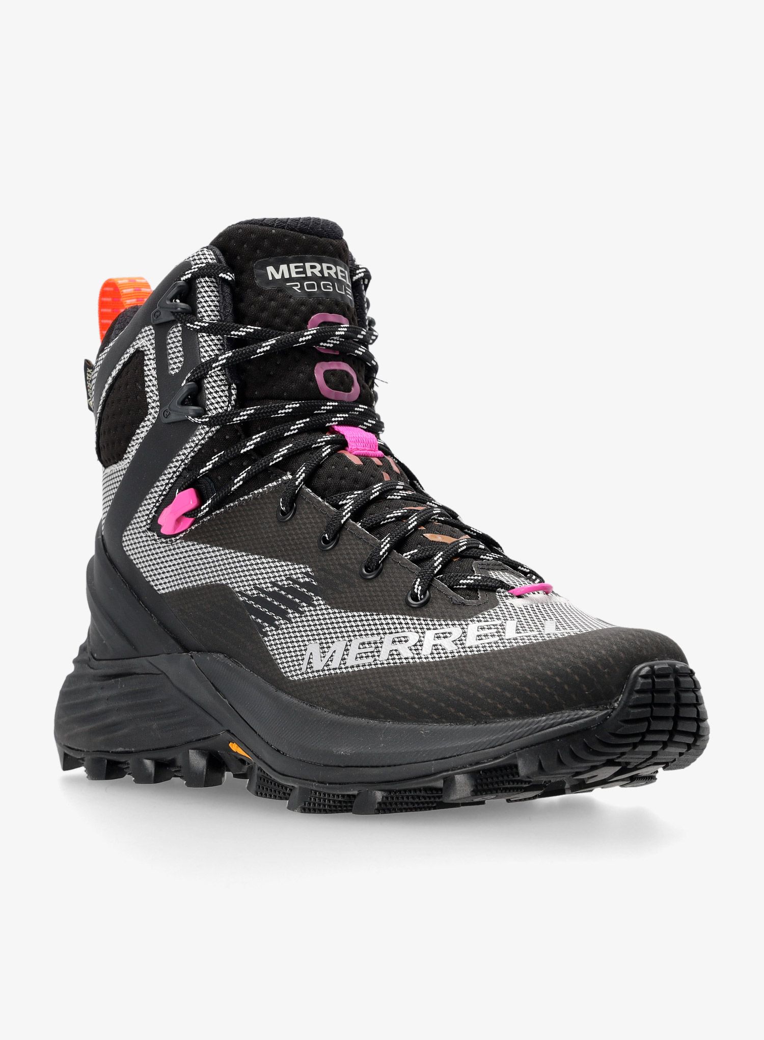 Ženski pohodniški čevlji Merrell Rogue Hiker Mid GTX - black/white