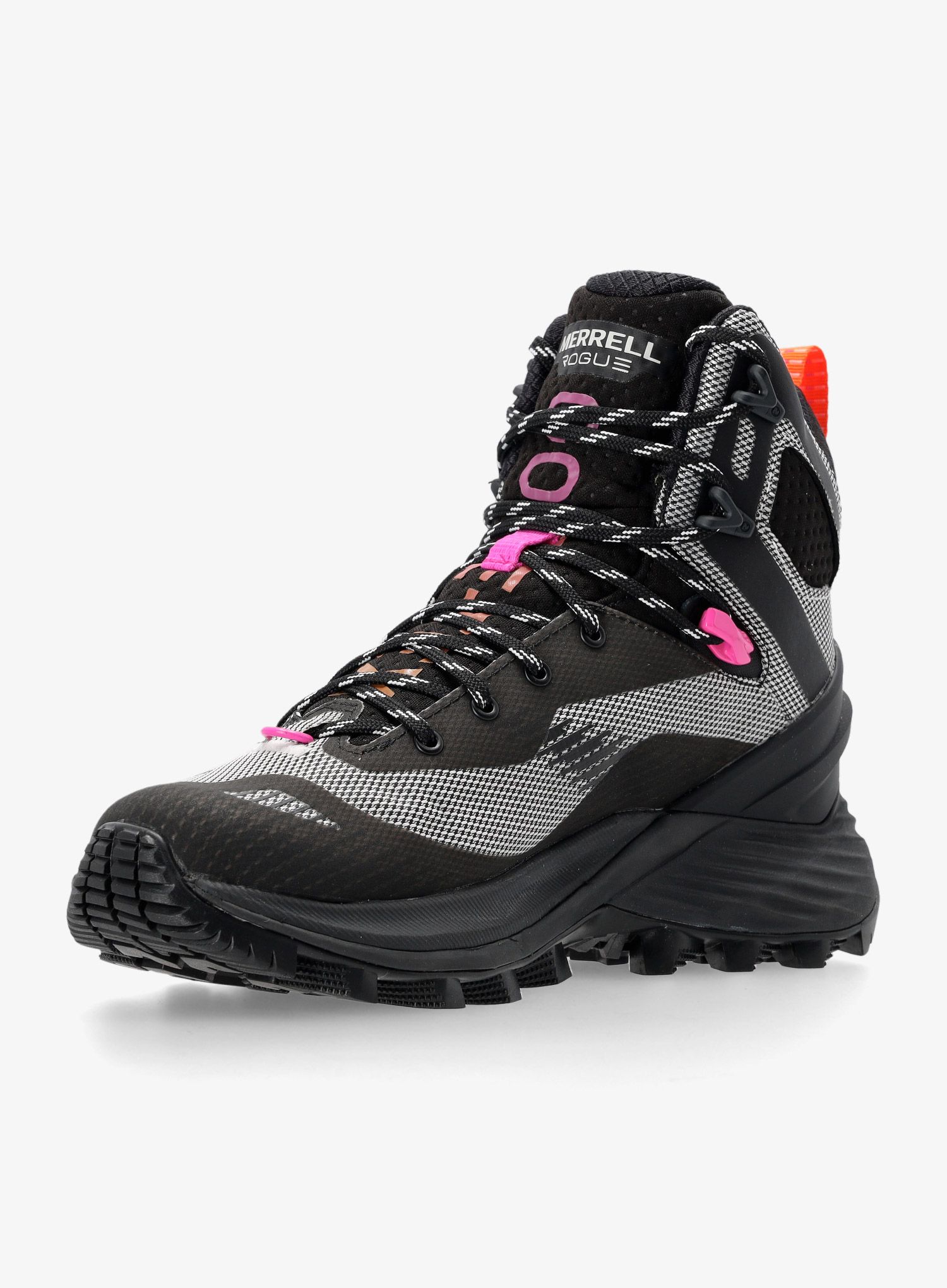 Ženski pohodniški čevlji Merrell Rogue Hiker Mid GTX - black/white