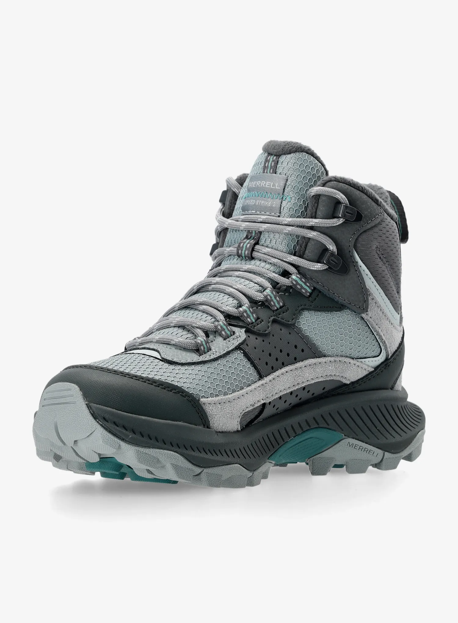 Ženski pohodniški čevlji Merrell Speed Strike 2 Thermo Mid WP - monument