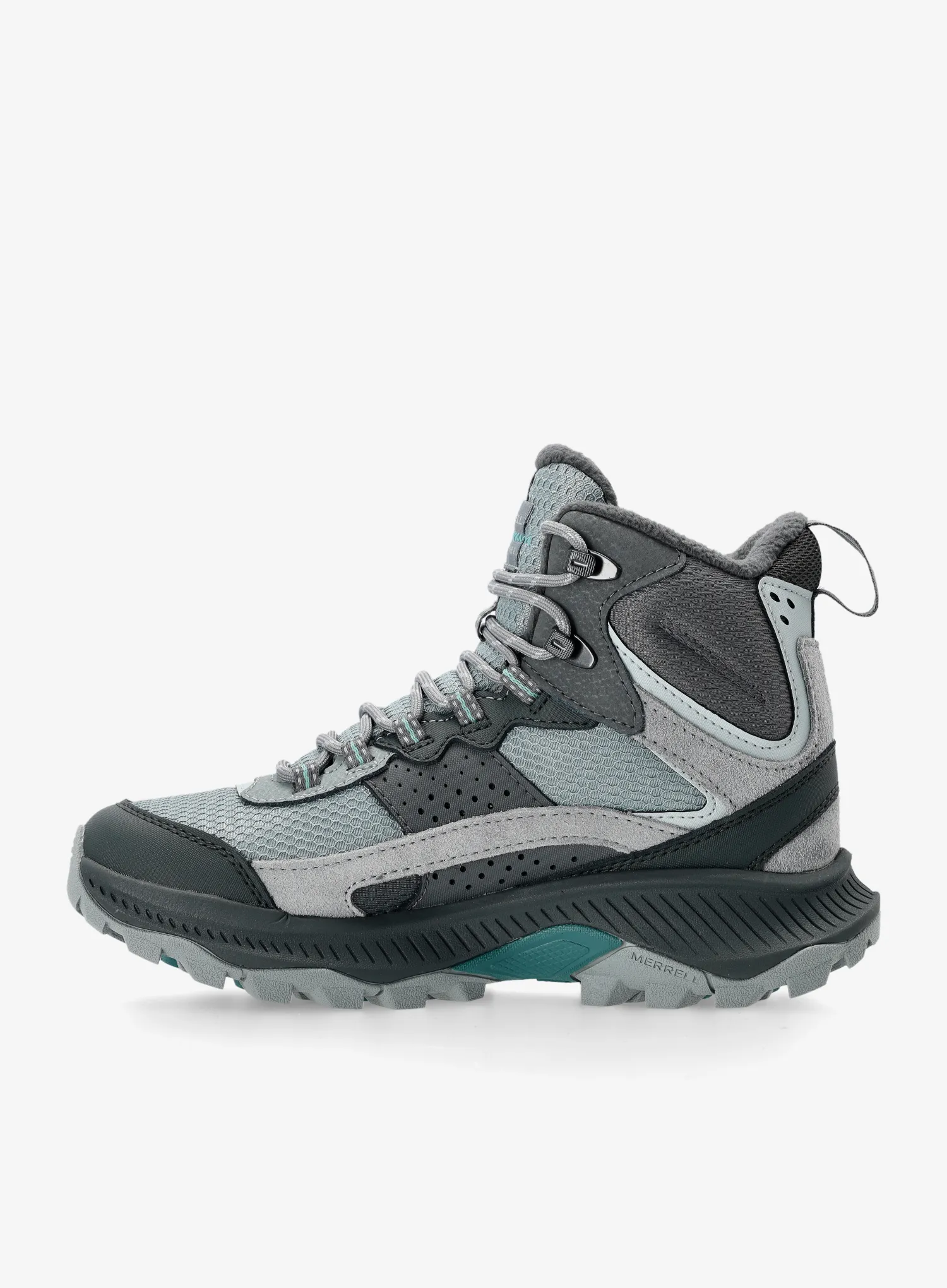 Ženski pohodniški čevlji Merrell Speed Strike 2 Thermo Mid WP - monument