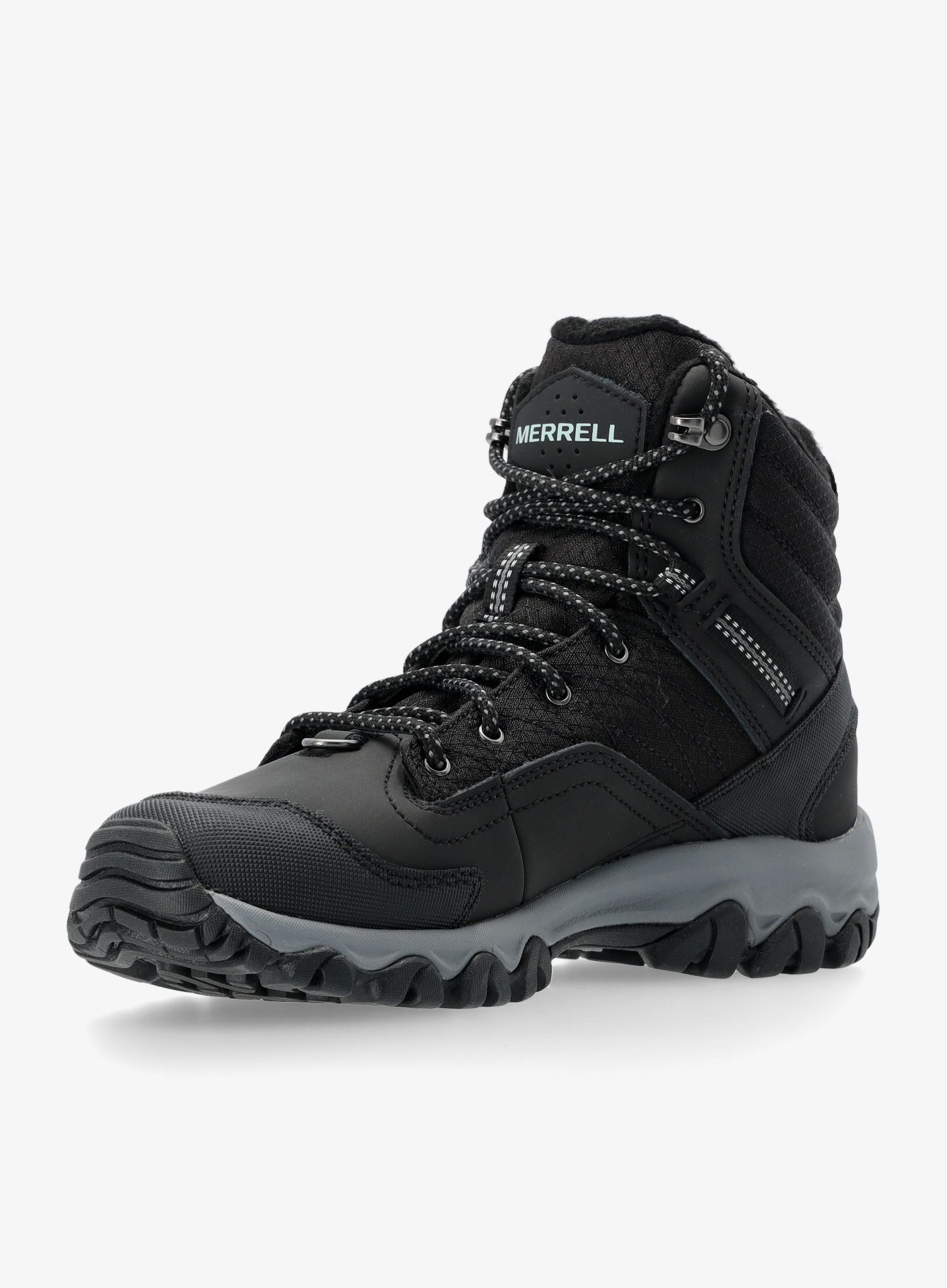 Ženski pohodniški čevlji Merrell Thermo Akita Mid WP - black