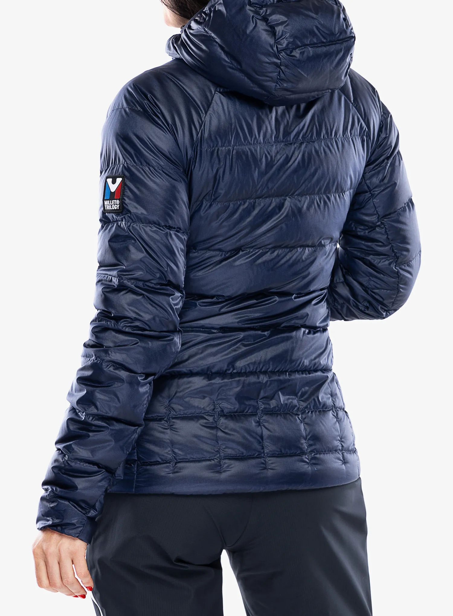Ženska puhovka Millet Trilogy Icon Down Hooded - saphir