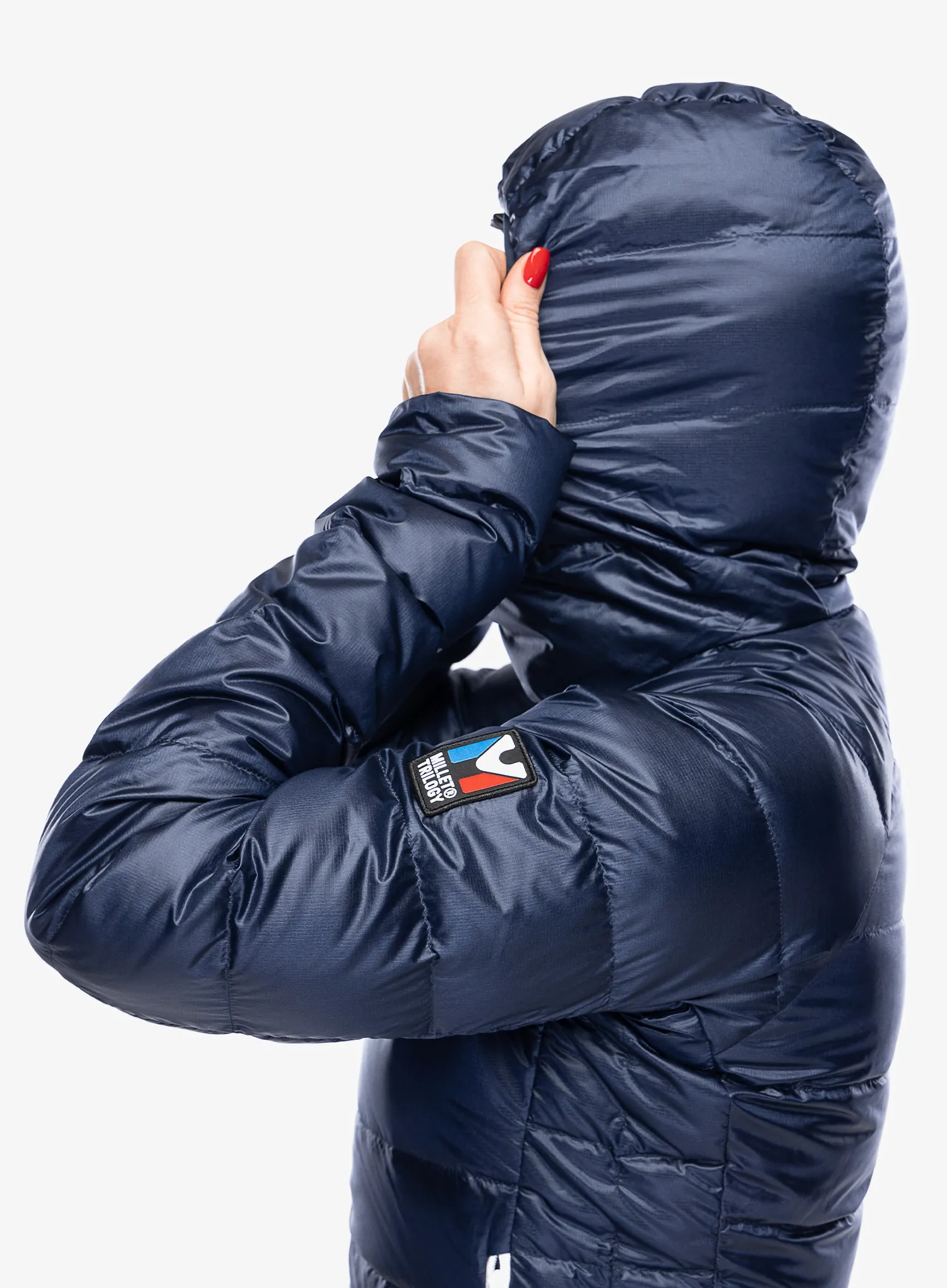 Ženska puhovka Millet Trilogy Icon Down Hooded - saphir