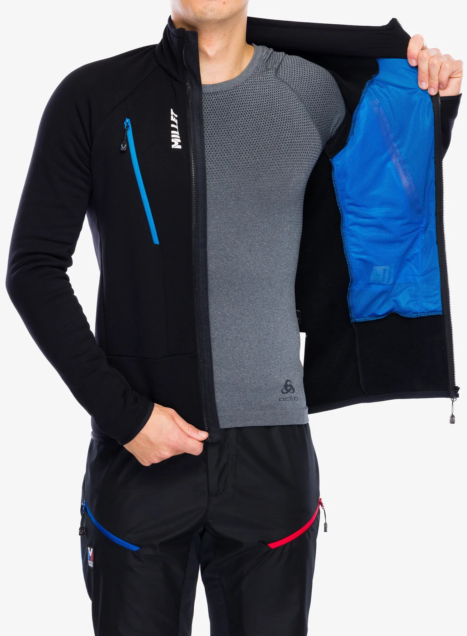 Jopica z zadrgo Millet Trilogy Icon Power Jacket - black