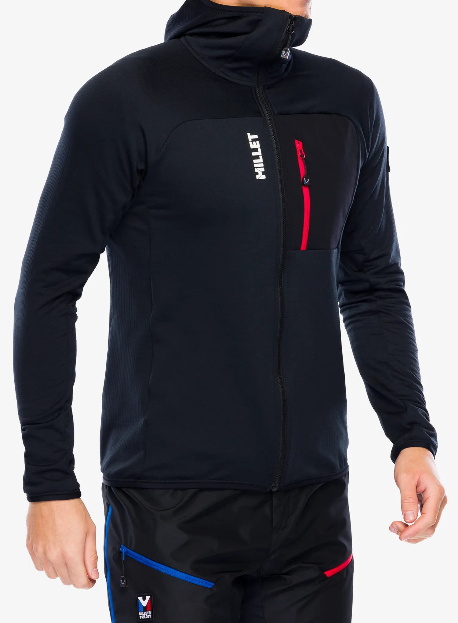 Flis Millet Trilogy Light Grid Hoodie - black