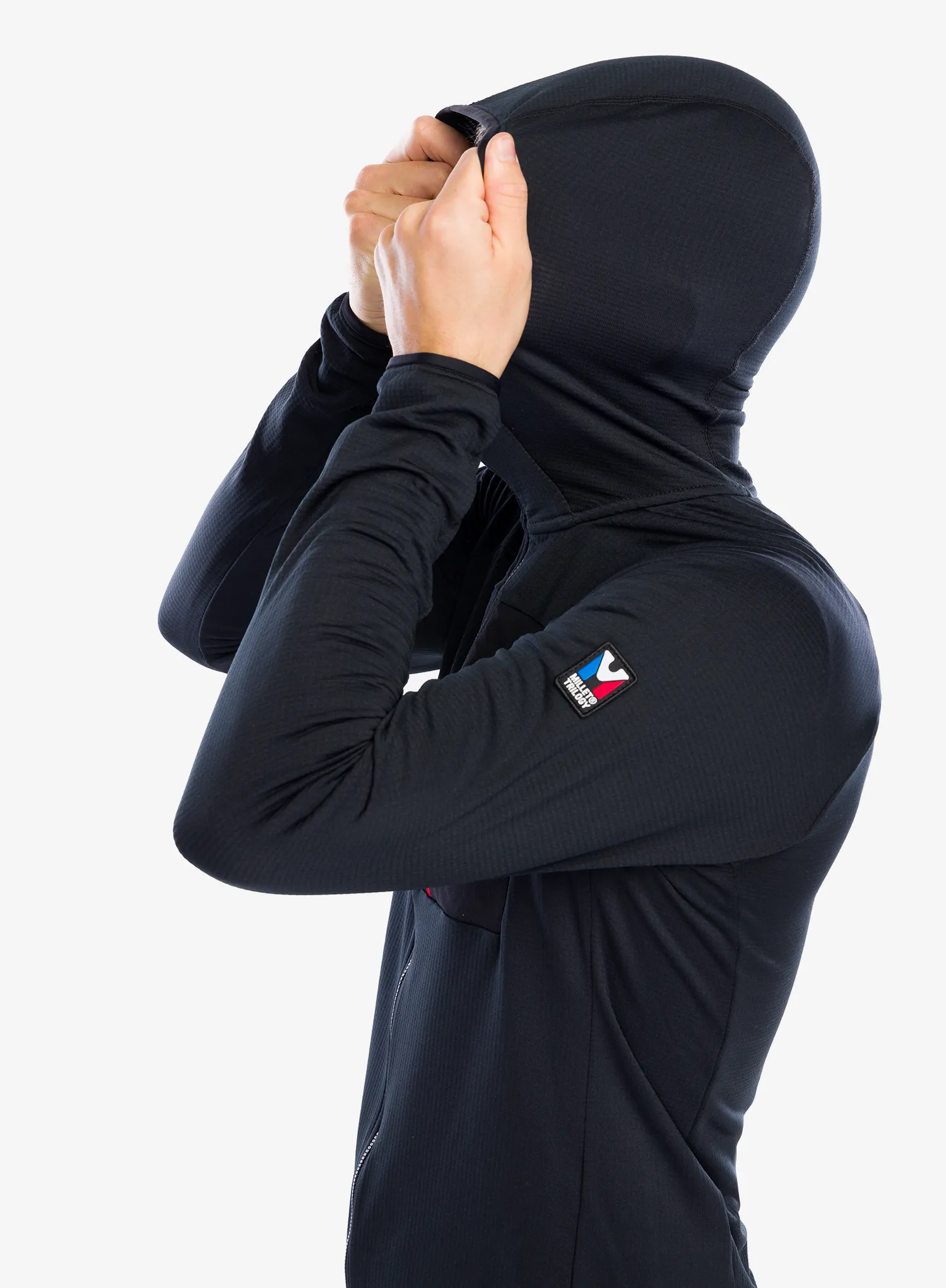 Flis Millet Trilogy Light Grid Hoodie - black