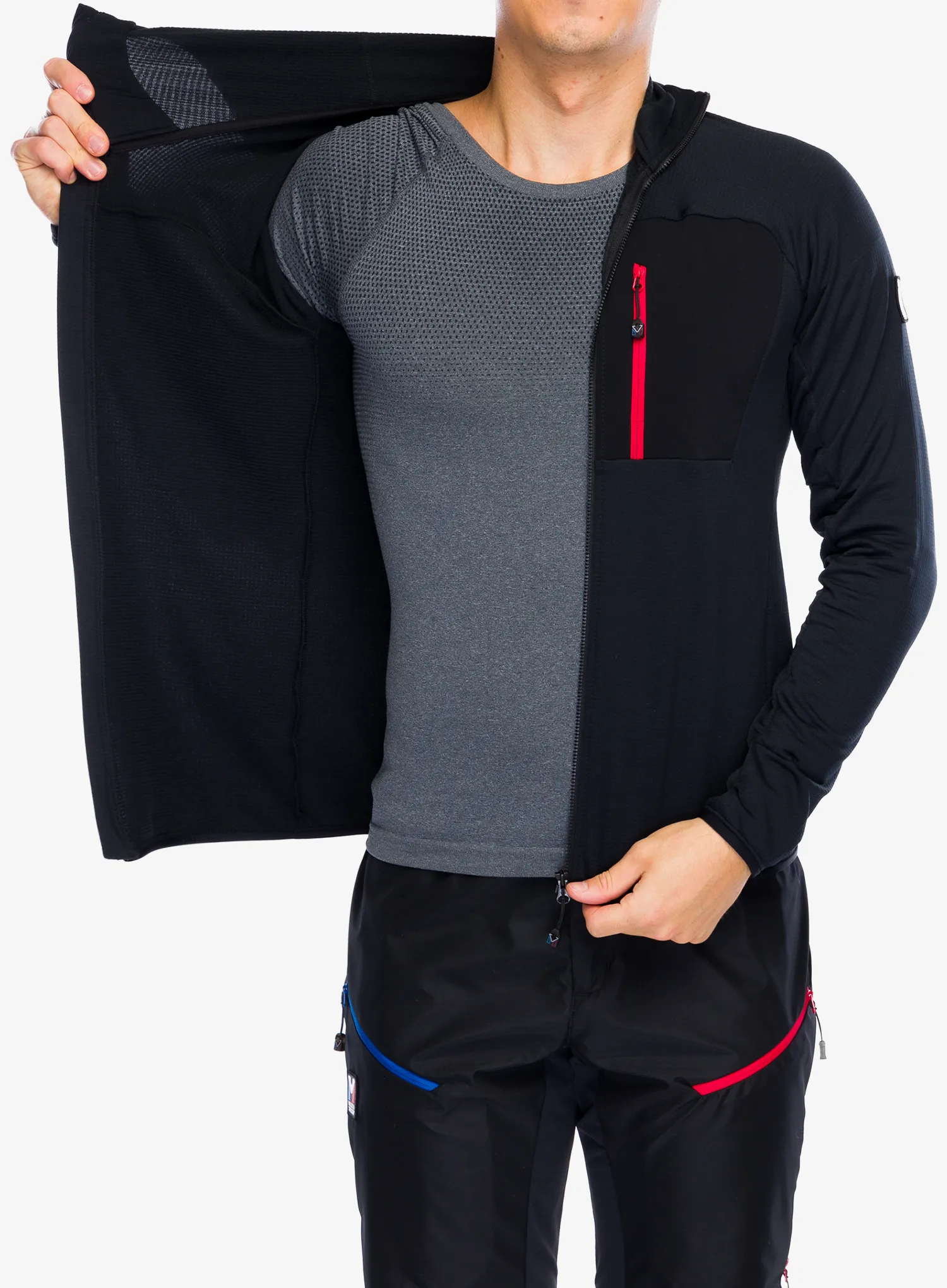 Flis Millet Trilogy Light Grid Hoodie - black