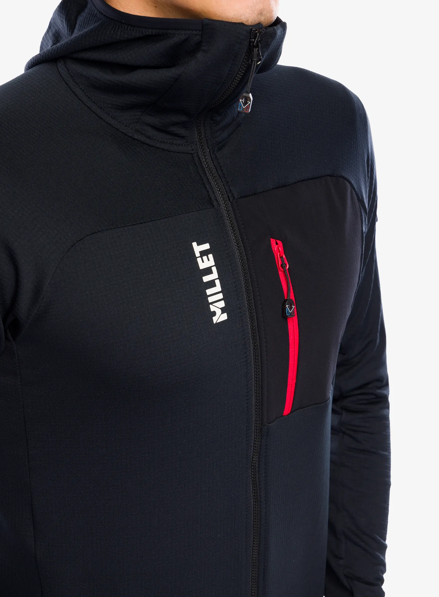 Flis Millet Trilogy Light Grid Hoodie - black