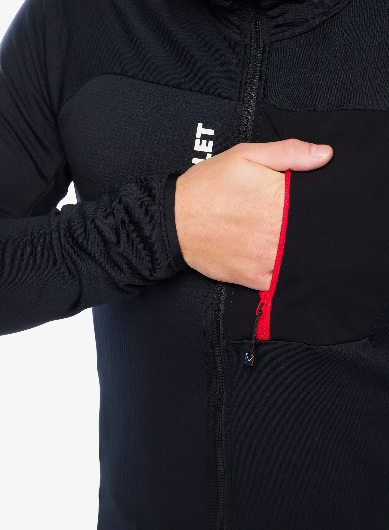Flis Millet Trilogy Light Grid Hoodie - black