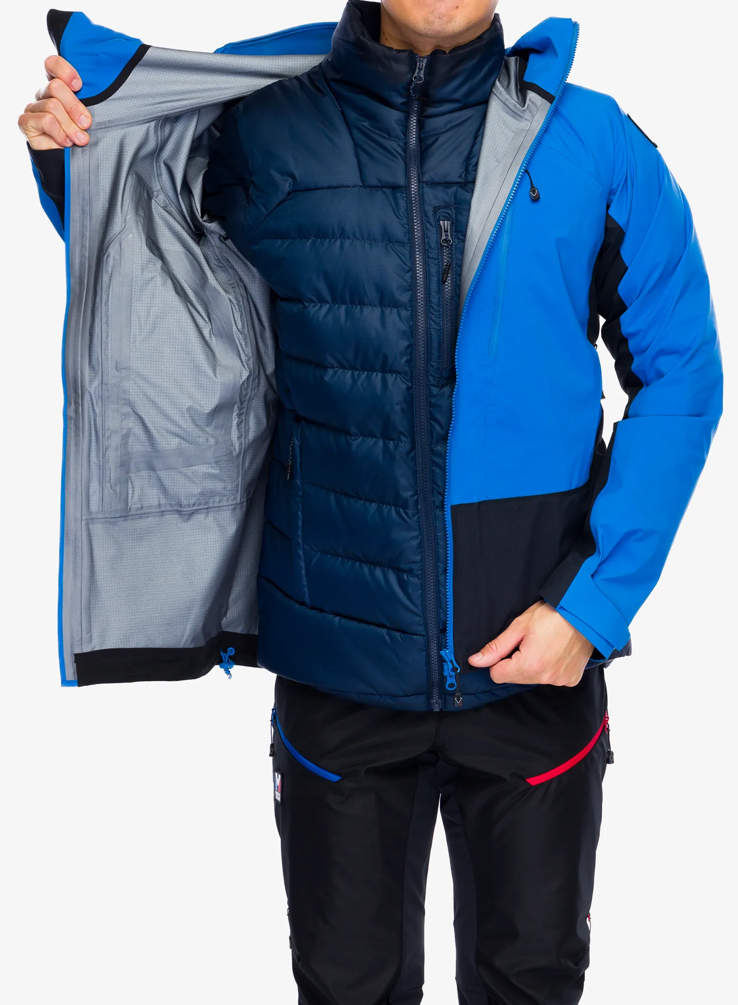 Nepremočljiva jakna Millet Trilogy V Icon GTX Pro Jacket - black/icon blue