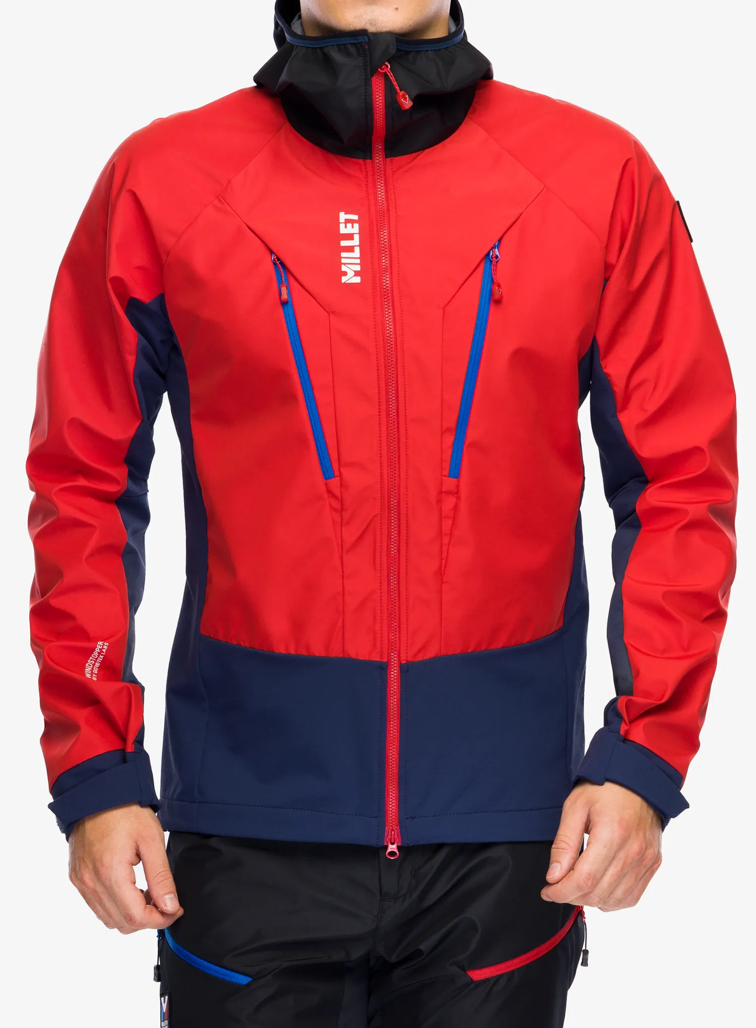 Softshell Millet Trilogy V Icon INFINIUM Jacket - saphir/rouge