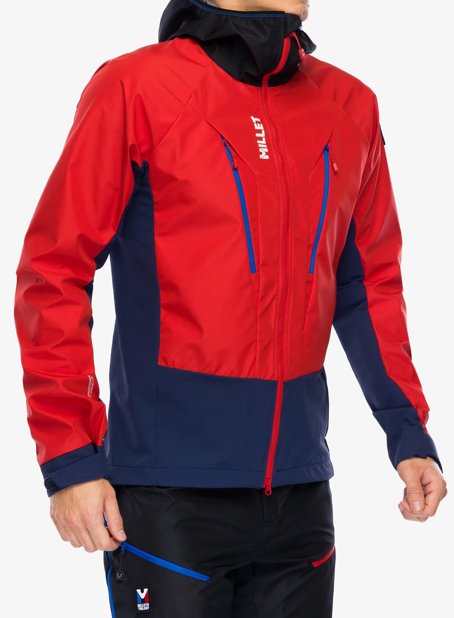 Softshell Millet Trilogy V Icon INFINIUM Jacket - saphir/rouge