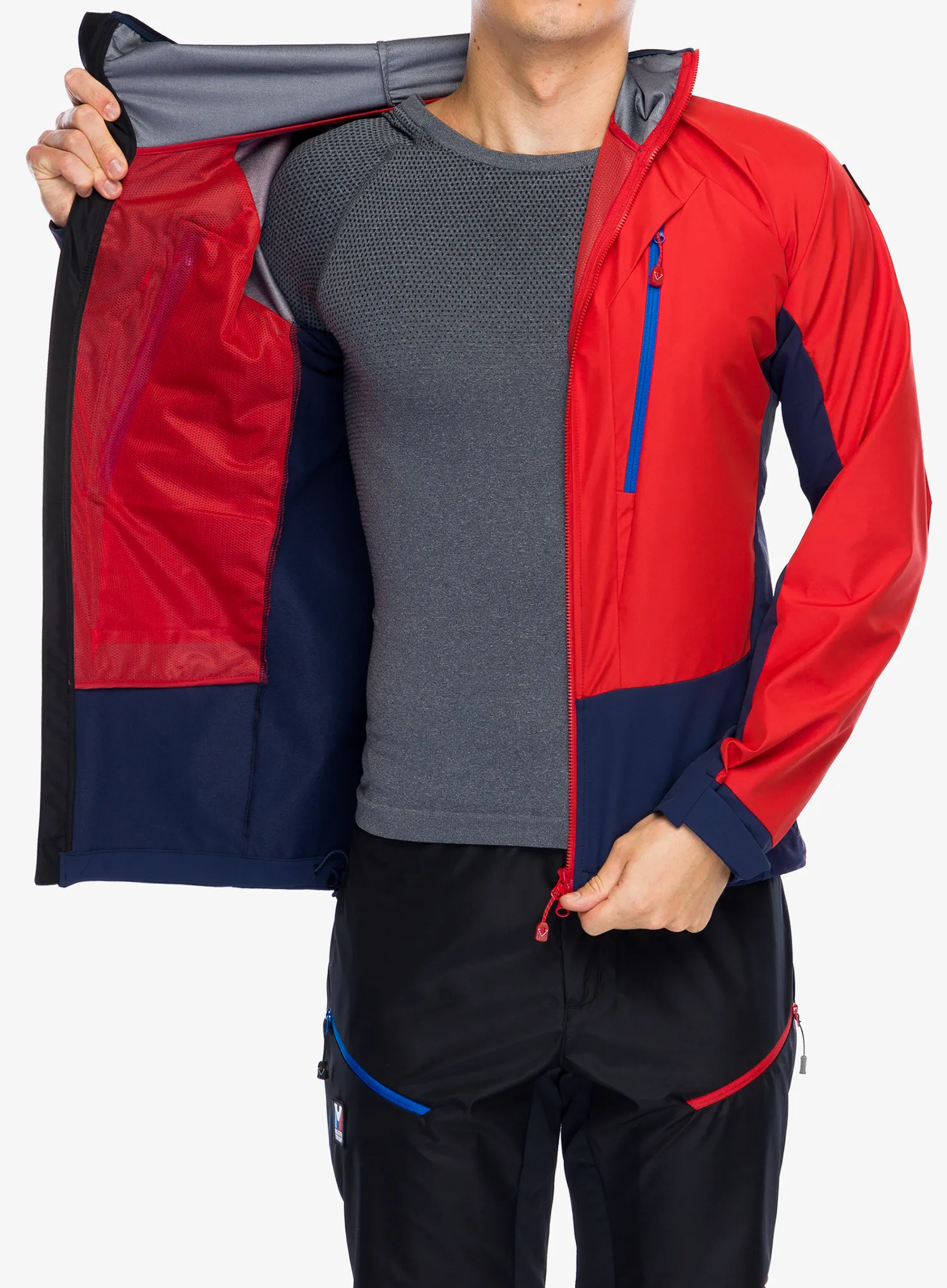 Softshell Millet Trilogy V Icon INFINIUM Jacket - saphir/rouge