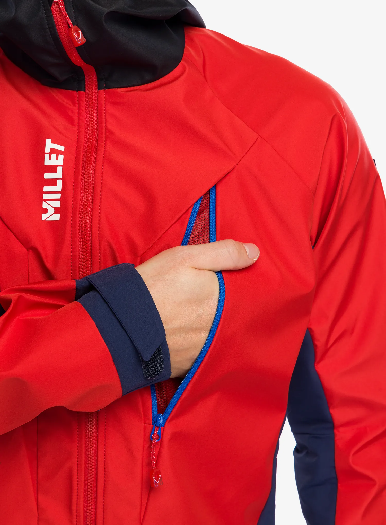 Softshell Millet Trilogy V Icon INFINIUM Jacket - saphir/rouge