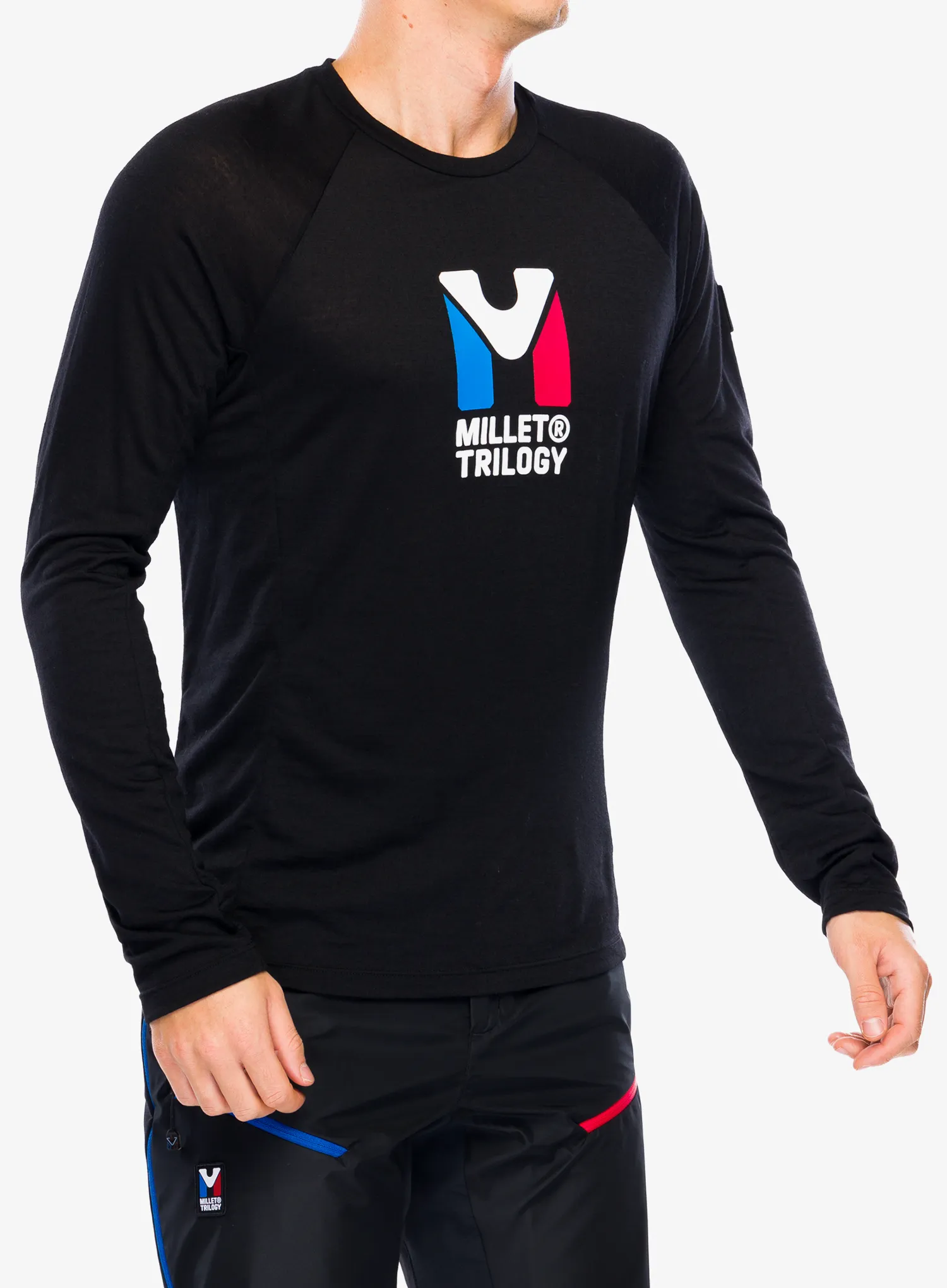 Majica z dolgimi rokavi Millet Trilogy Wool TS LS - black