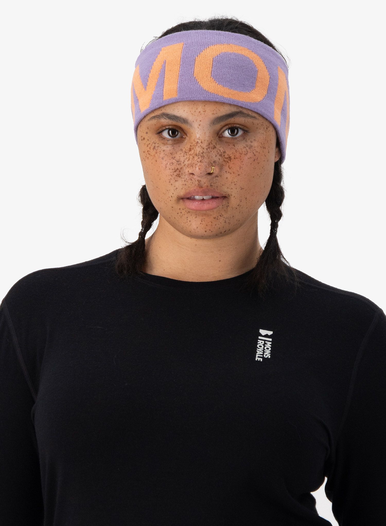 Naglavni trak Mons Royale Arcadia Headband - lupin/punch