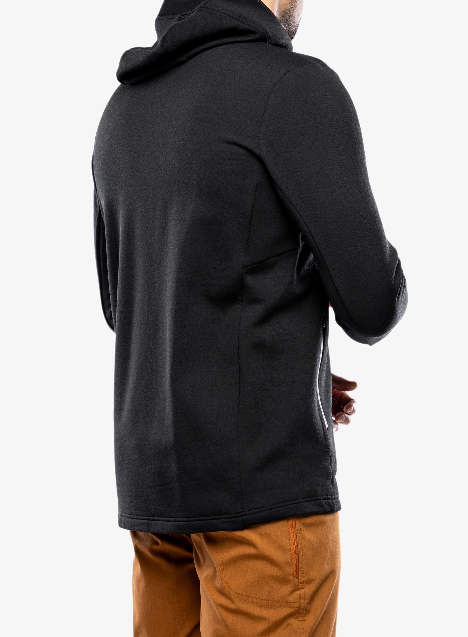 Flis Mons Royale Arcadia Merino Fleece Hoody - black