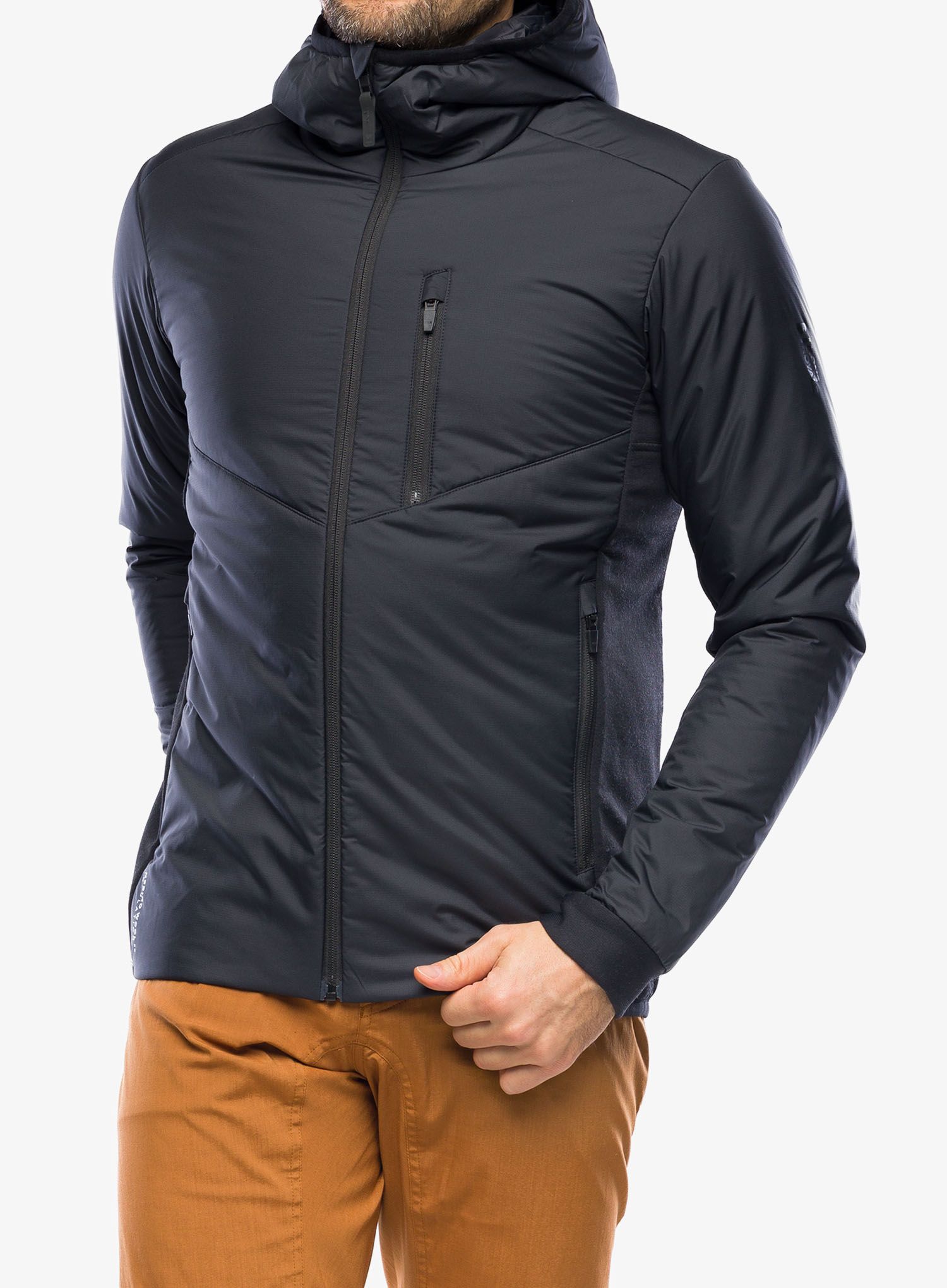 Sintetična jakna Mons Royale Arete Wool Insulation Hood - black
