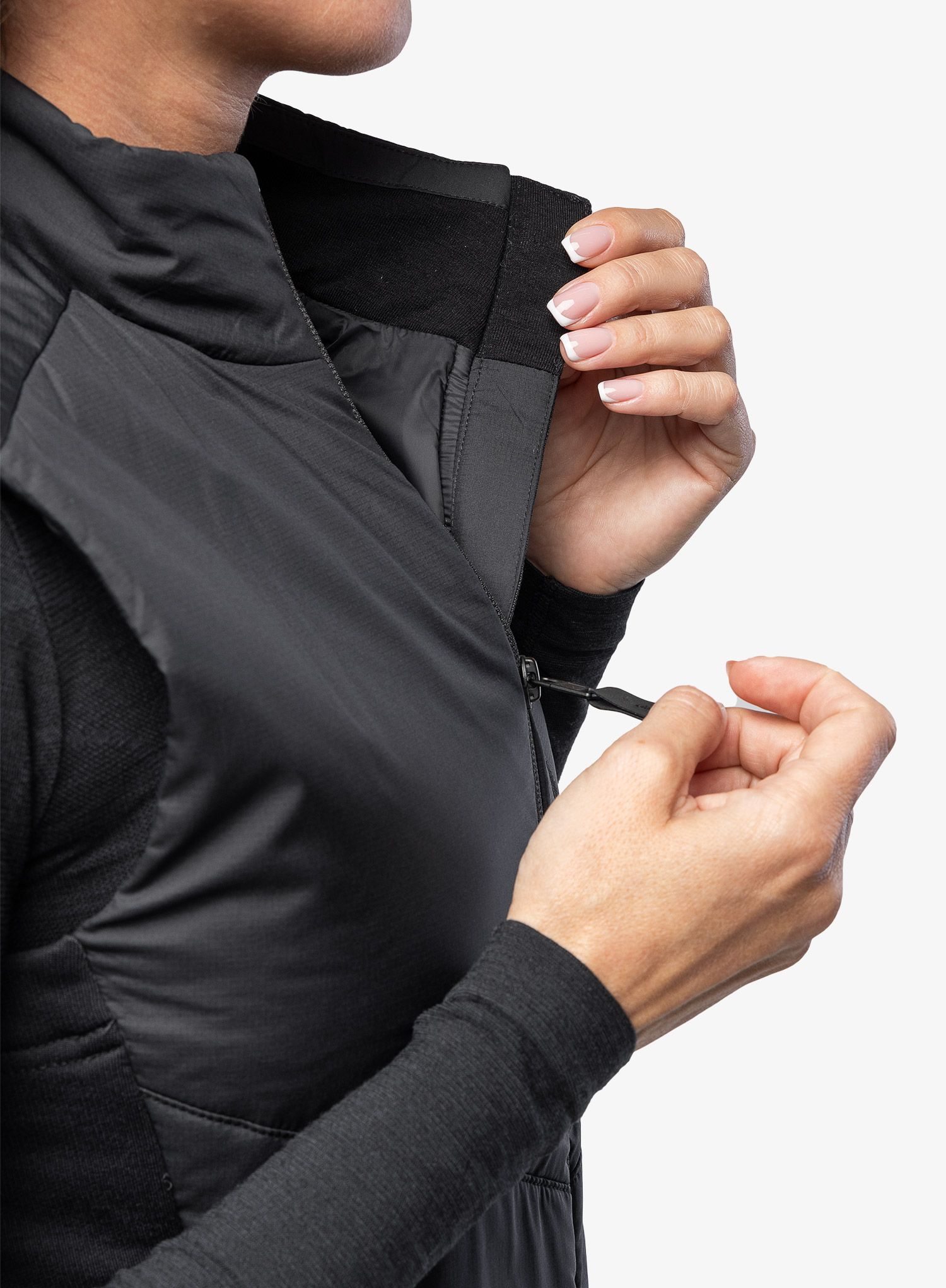 Ženski brezrokavnik Mons Royale Arete Wool Insulation Vest - black